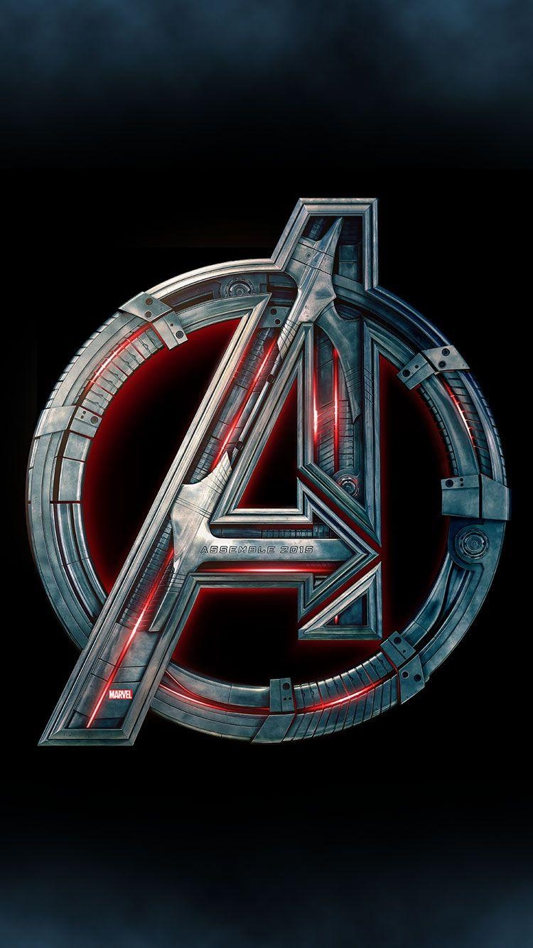 750x1340 Avengers Logo iPhone Wallpaper Free Avengers Logo iPhone, Phone