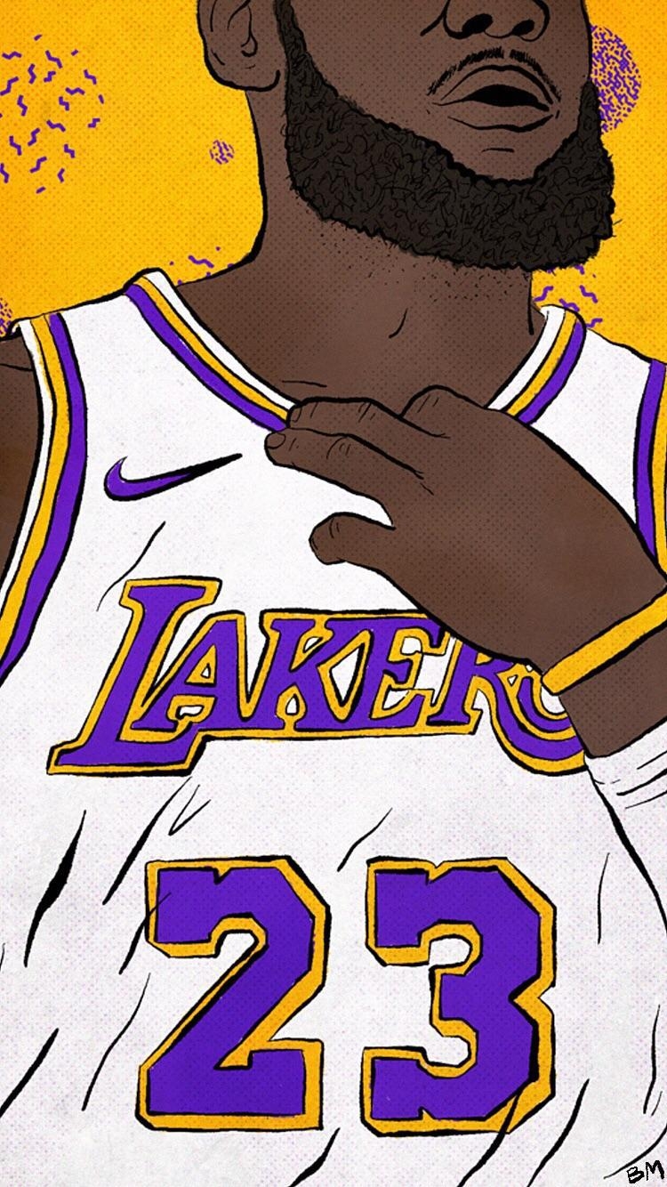 750x1340 Lakers Logo Wallpaper on, Phone