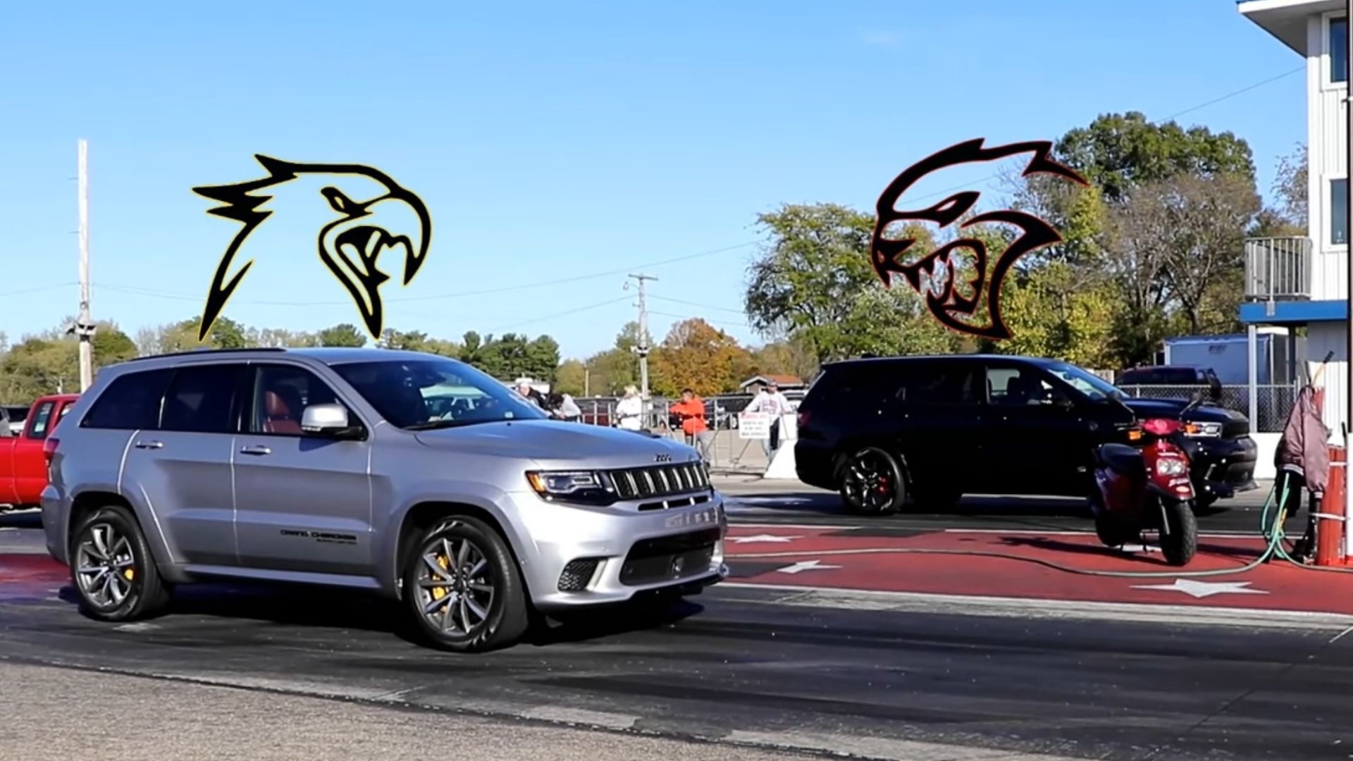 1920x1080 Jeep Trackhawk Races Durango Hellcat, Desktop