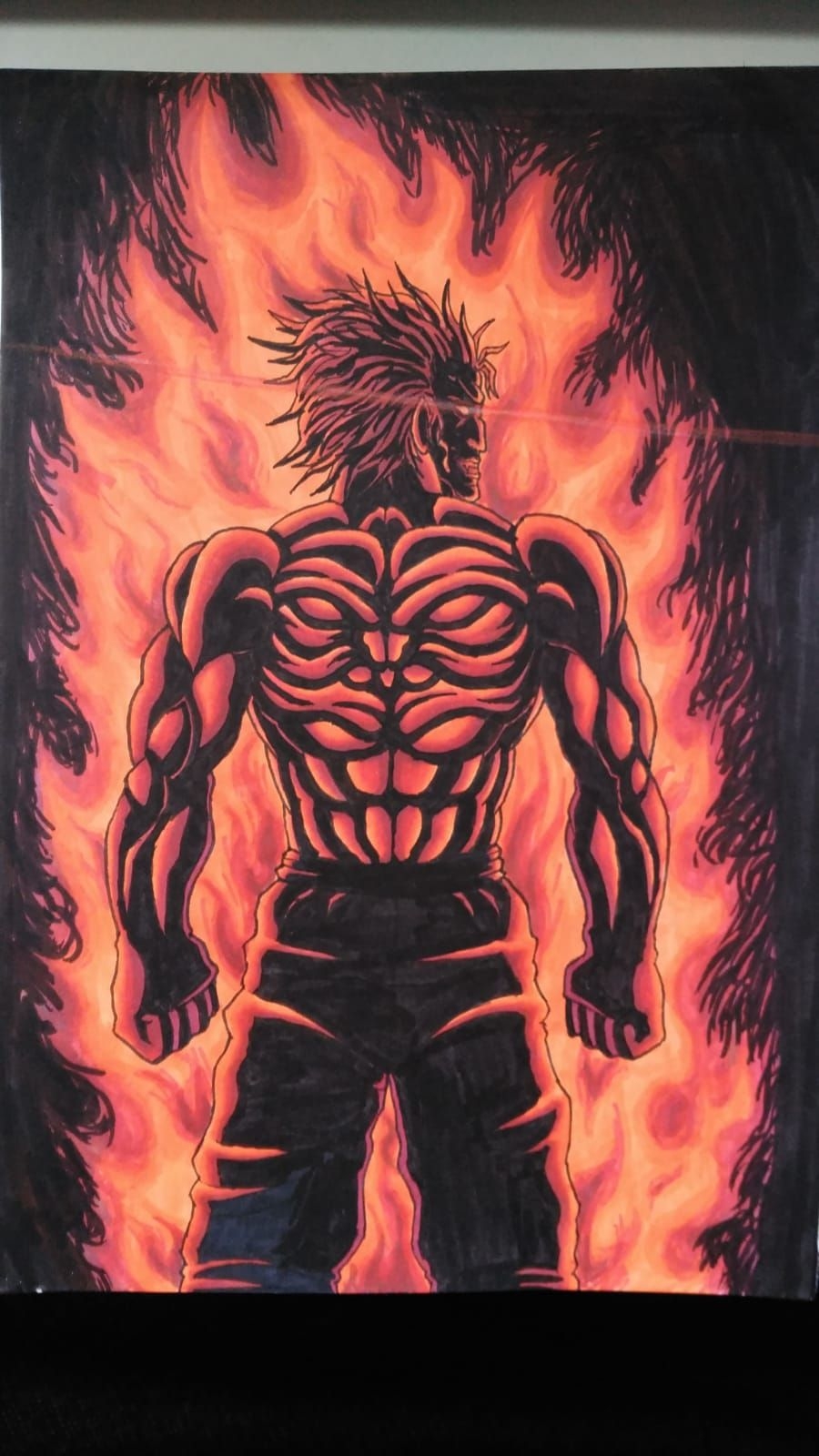 900x1600 Baki Drawing: Yujiro Hanma. Anime artwork, Grappler, Manga anime one piece, Phone