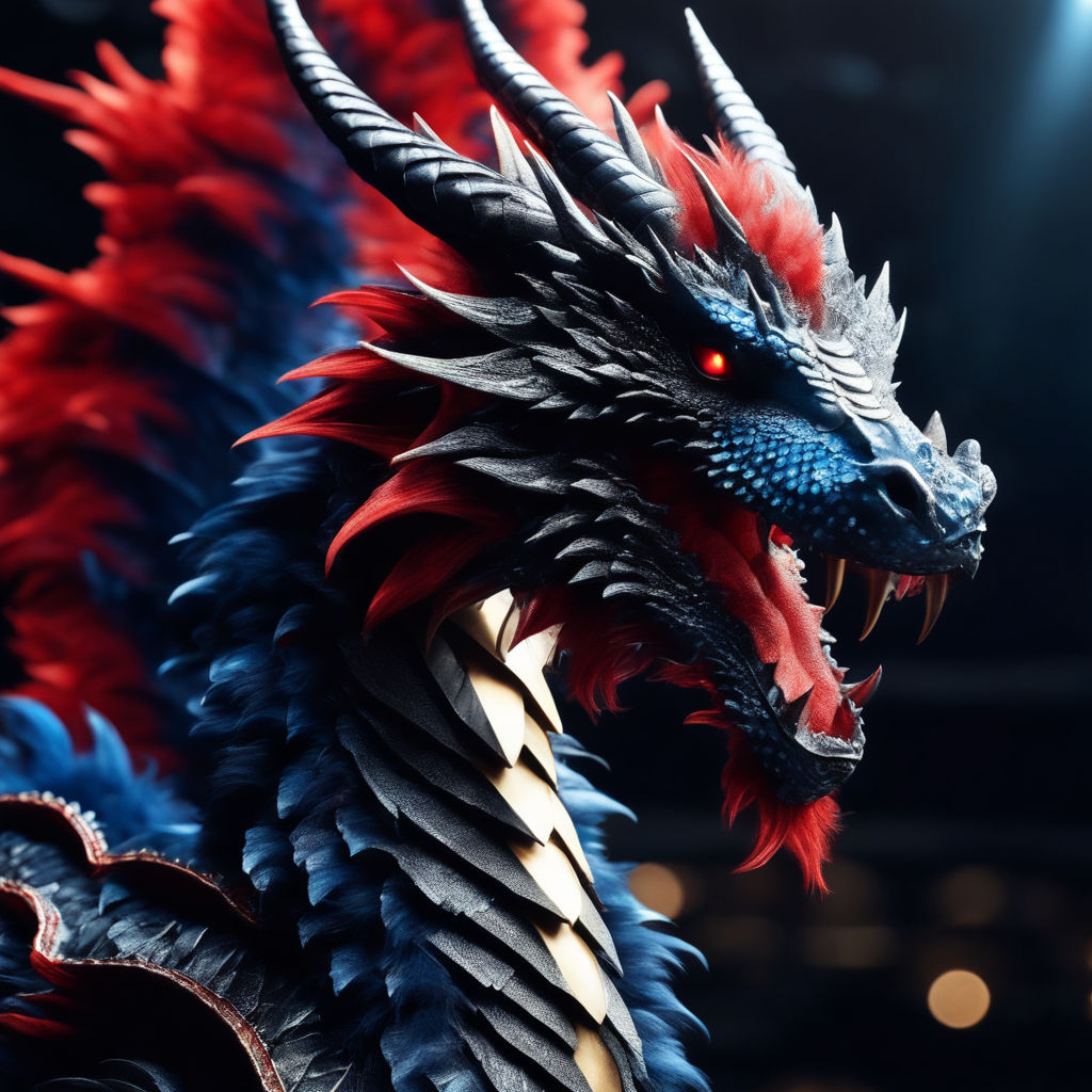 1030x1030 Cute red and blue dragon, Phone