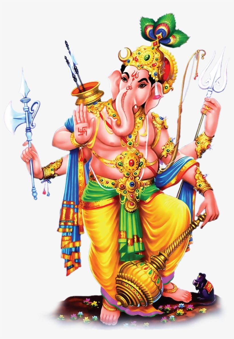 820x1200 Lord Vinayaka Ganesh Standing HD Png Image Photo, Phone