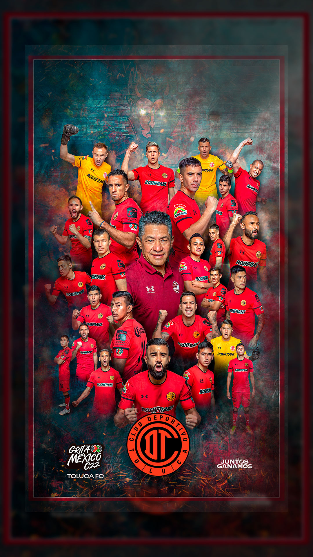 1080x1920 Wallpaper Toluca F.C, Phone