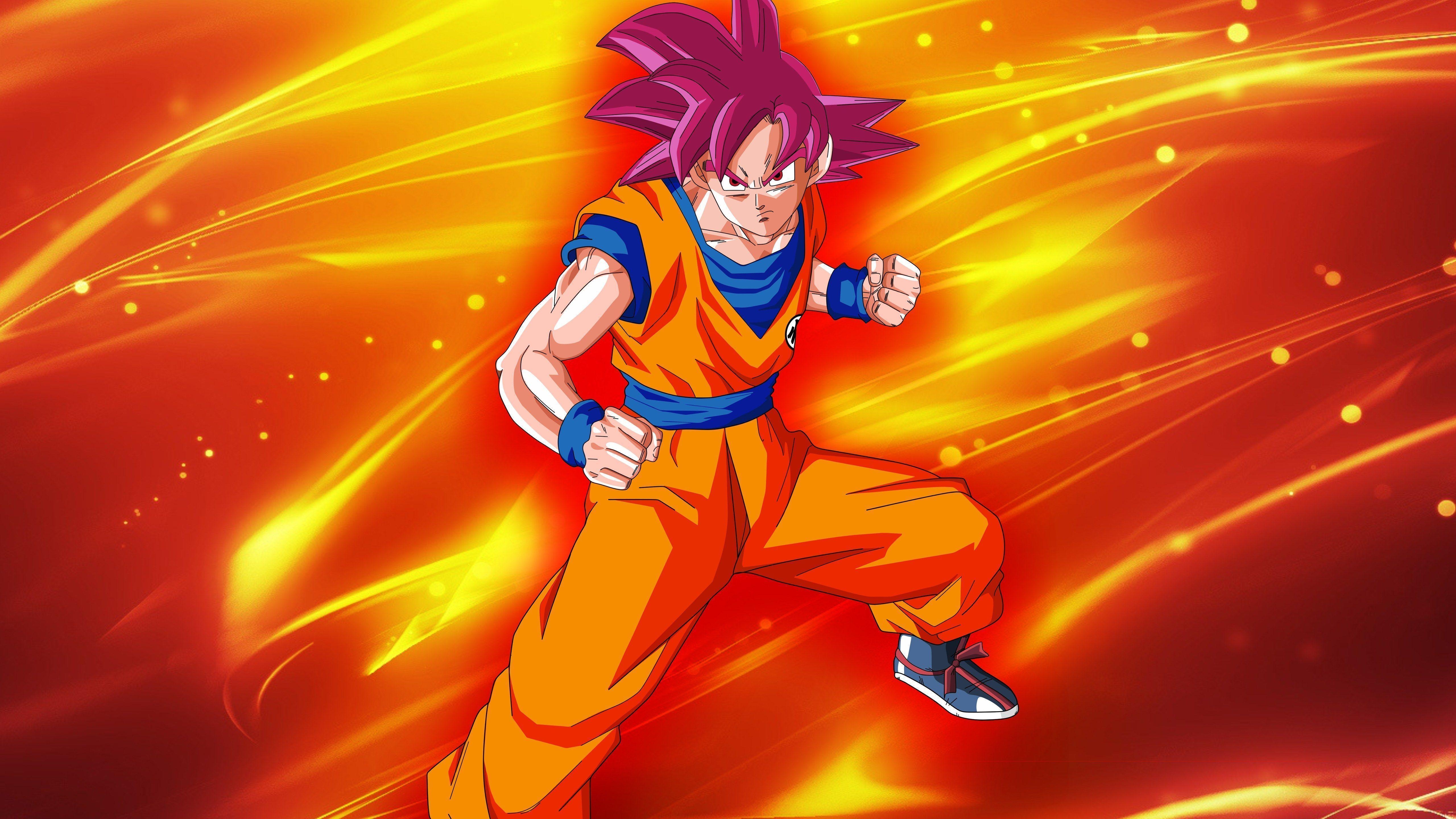 5120x2880 Super Saiyan God Wallpaper, Desktop