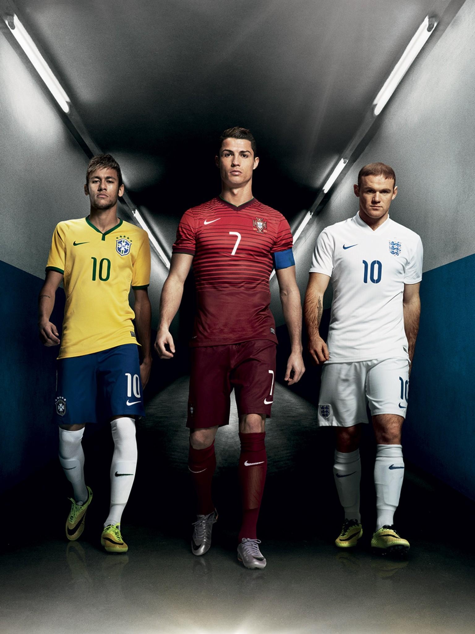 1540x2050 Wallpaper Crstiano Ronaldo, Neymar, Wayne Rooney, HD, Sports, Phone