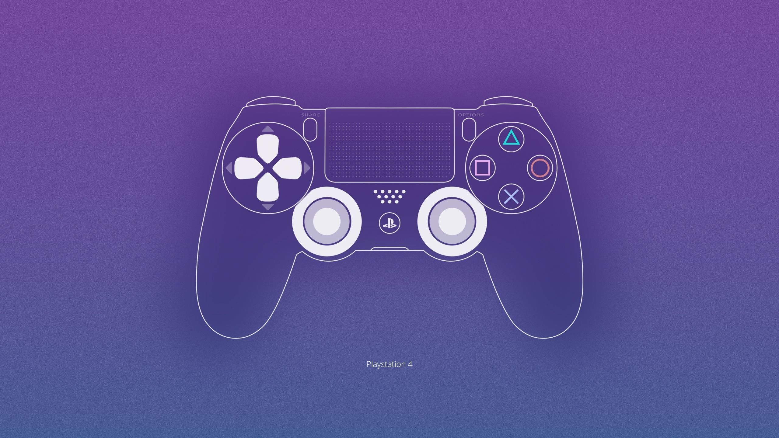 2560x1440 PlayStation Controller Wallpaper, Desktop