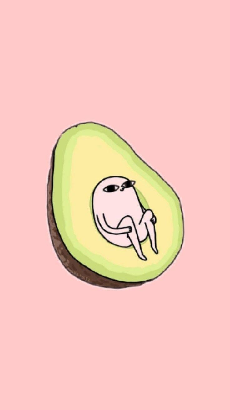 740x1310 Avocado Wallpaper. FUNNIES. Quirky wallpaper, Cute, Phone