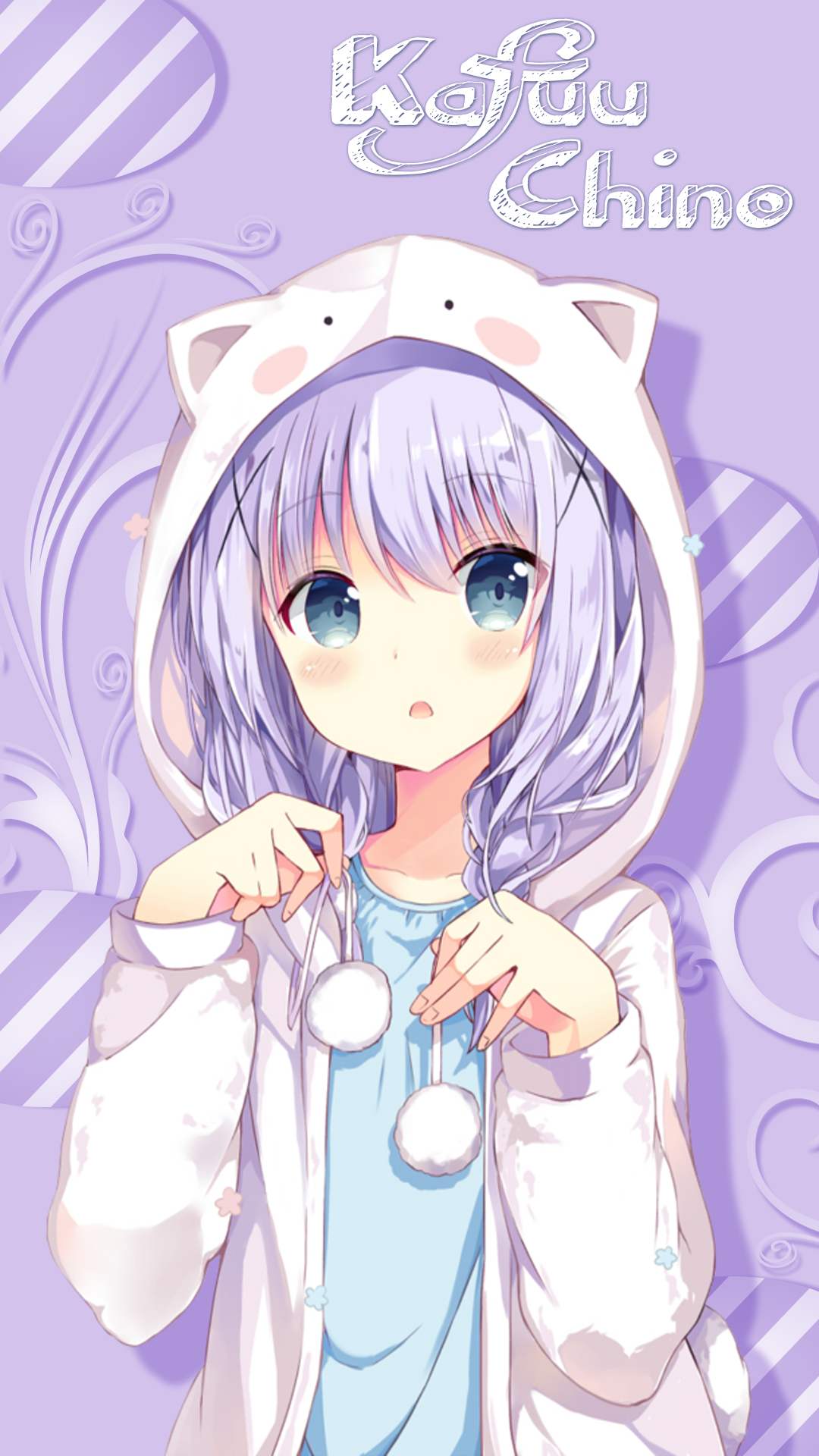 1080x1920 Kafuu Chino Wallpaper Android. Gambar karakter, Seni anime, Phone