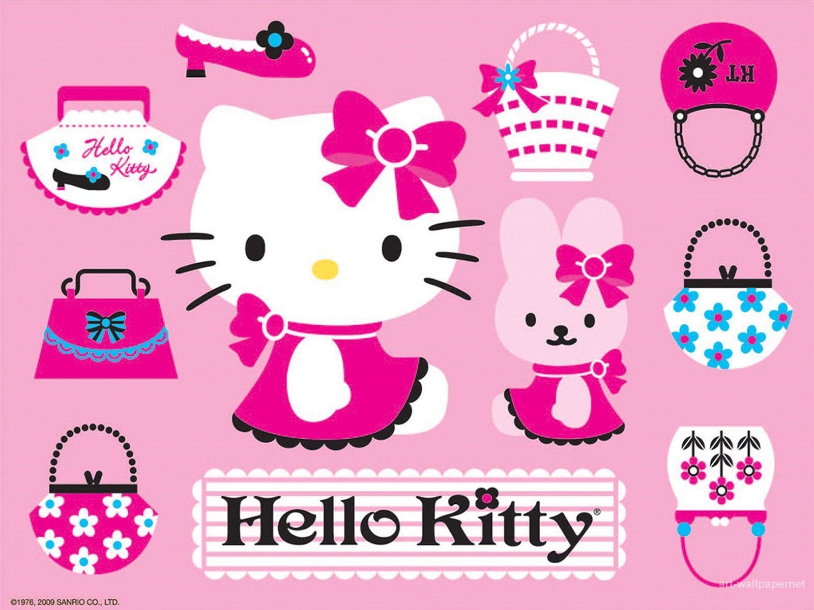 1600x1200 Download Hello Kitty Poster Art Free Wallpaper. Full HD, Desktop