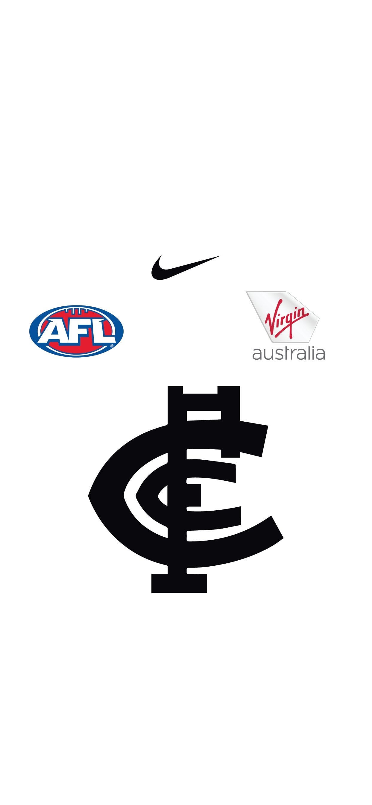 1250x2690 Some Carlton guernsey wallpaper for mobile I made (featuring bonus VFL edition), Phone