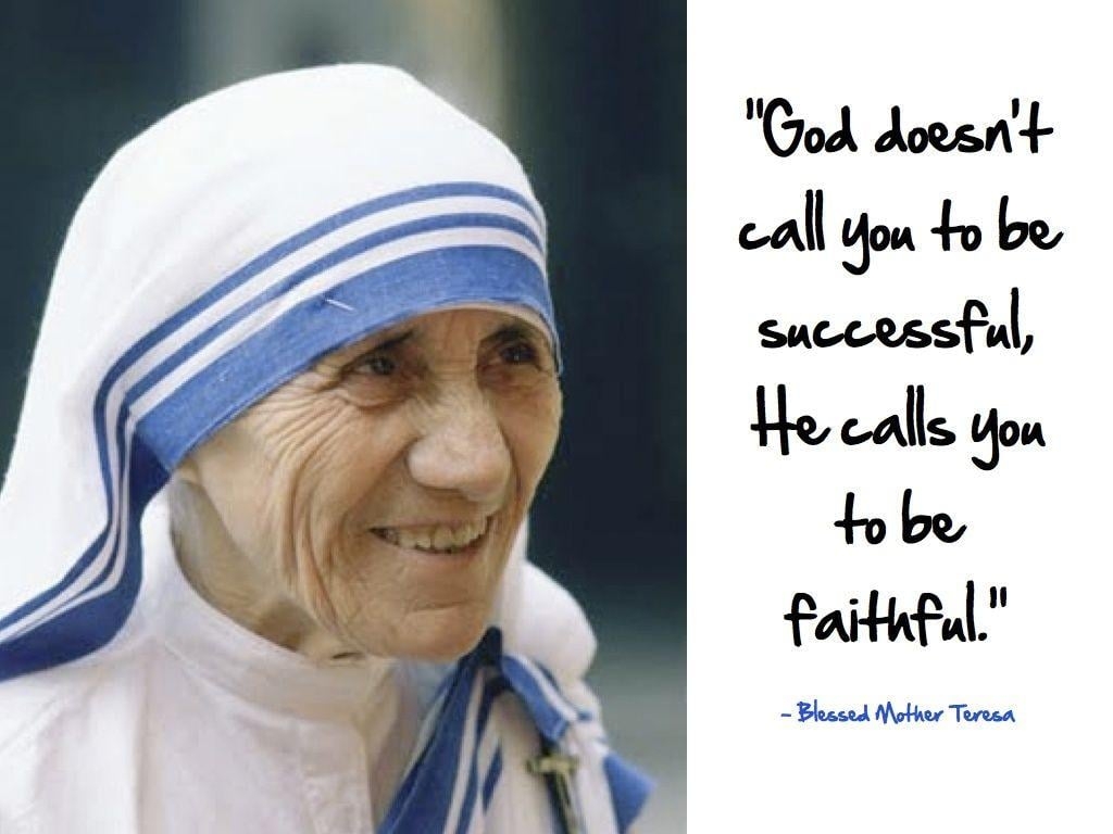 1030x770 Mother Teresa Success Quote Wallpaper, Desktop