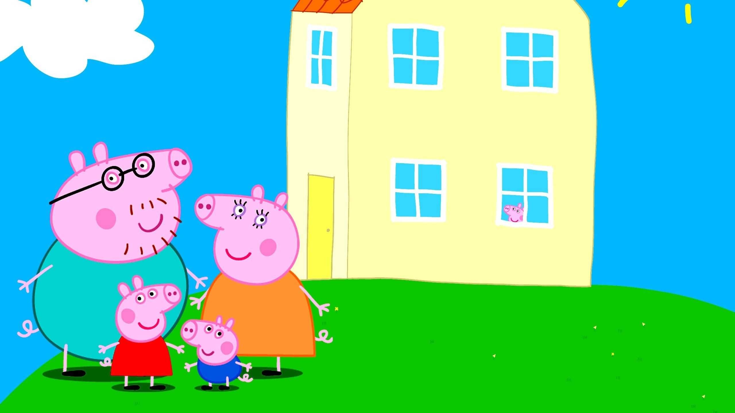 2560x1440 Peppa Pig House HD Wallpaper, Desktop