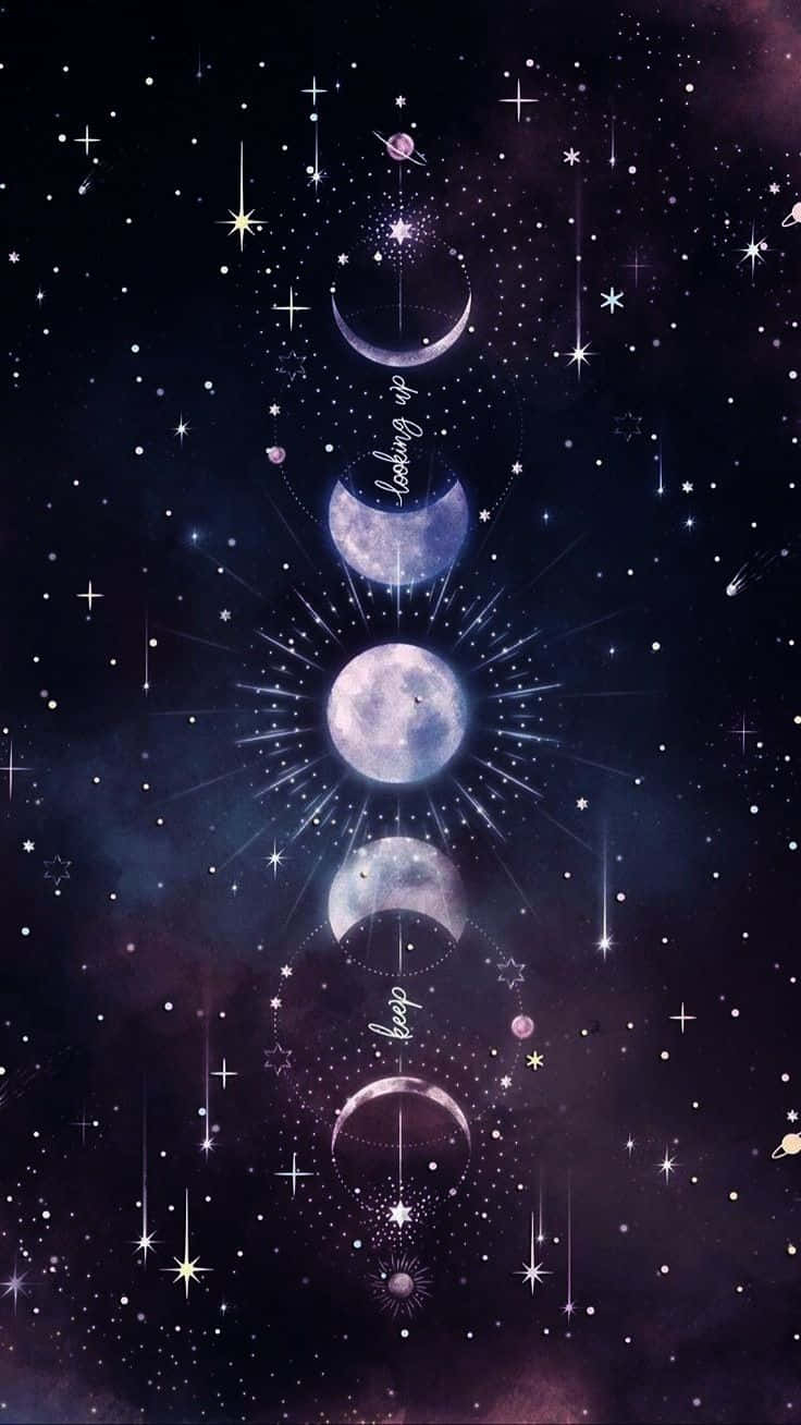 740x1310 Download Cute Witchy Phases Of The Moon, Phone