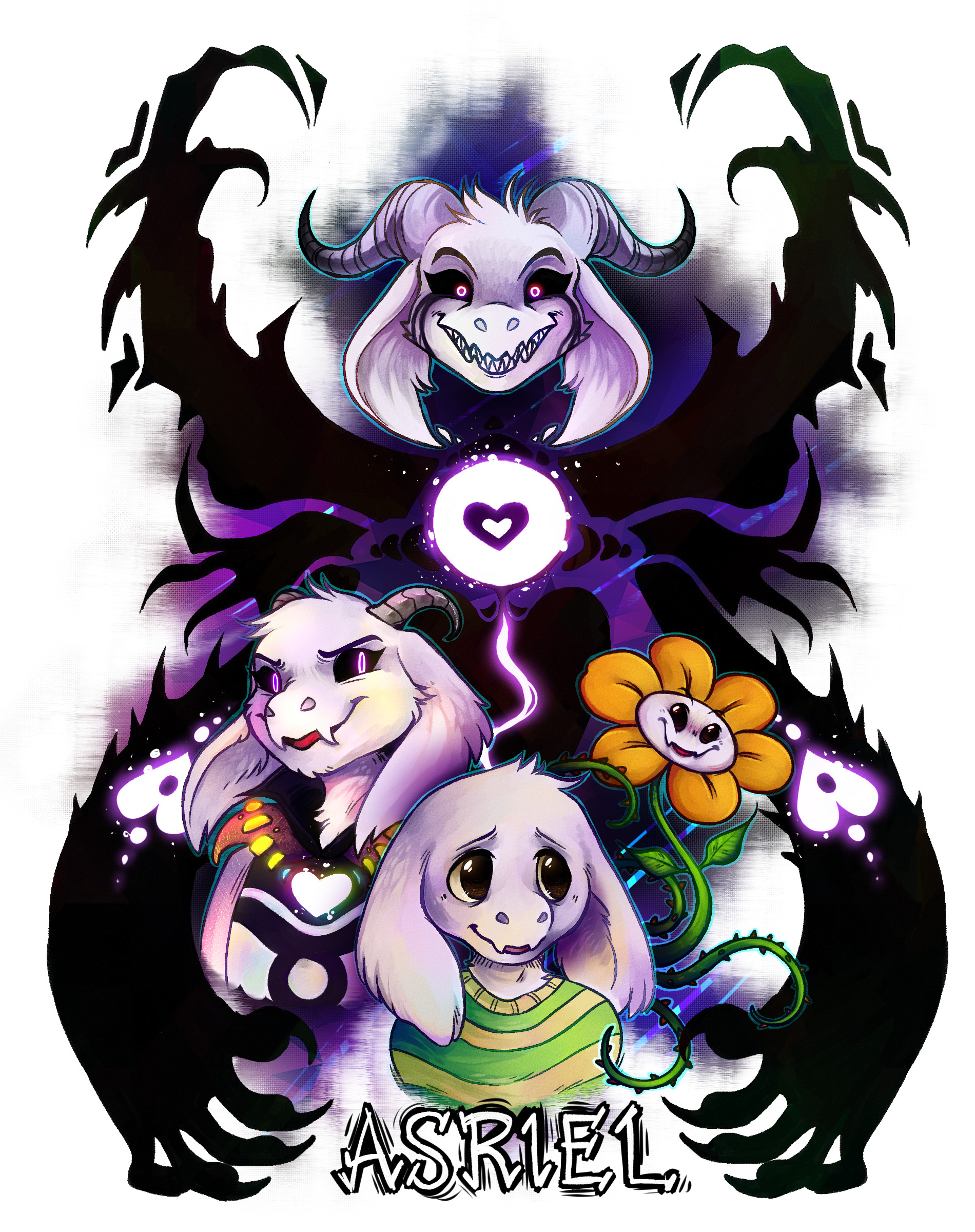 1900x2400 undertale Asriel, Phone