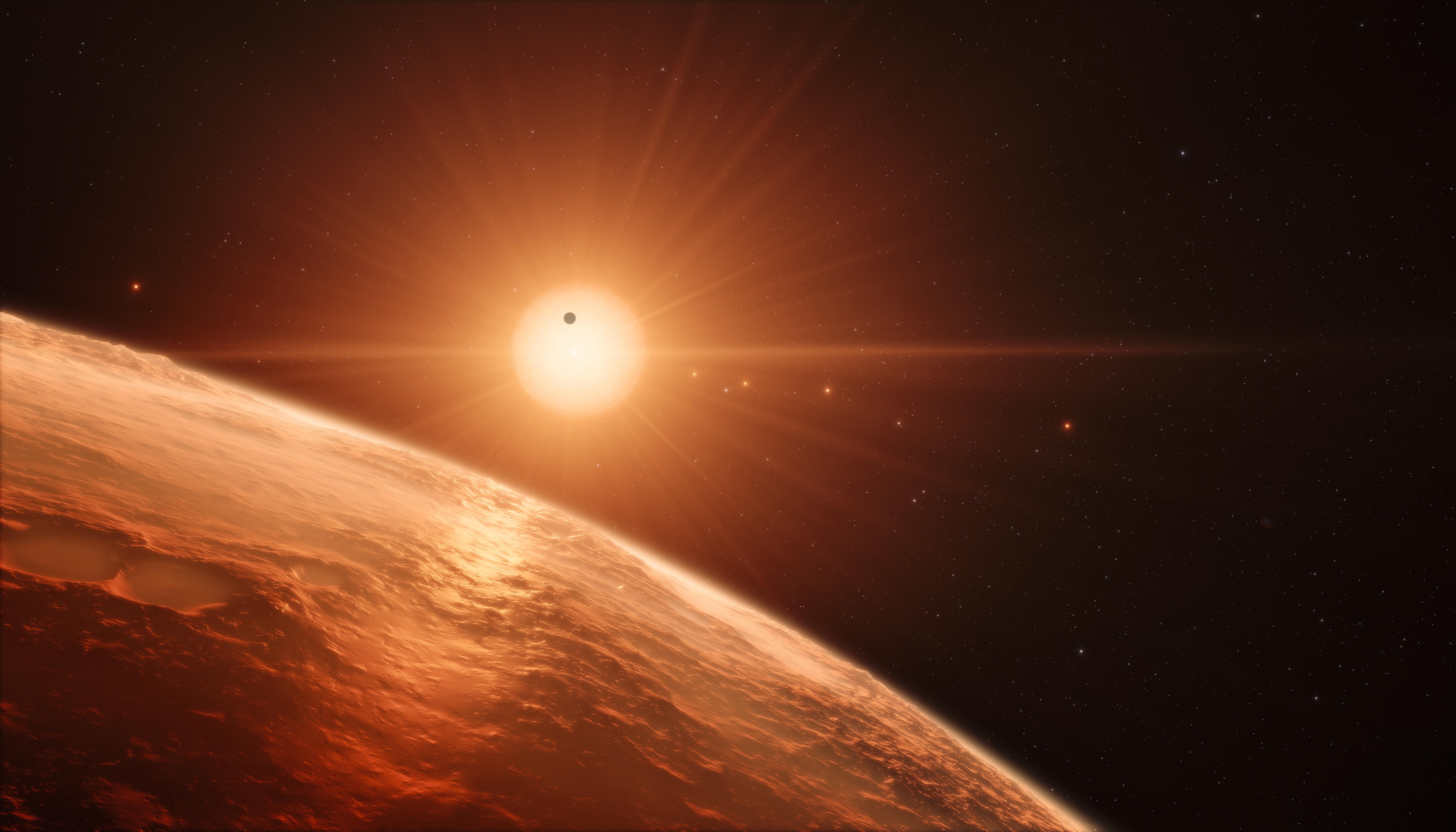 7000x4000 Wallpaper TRAPPIST- Planet, Dwarf star, HD, 4K, 8K, Space, Desktop