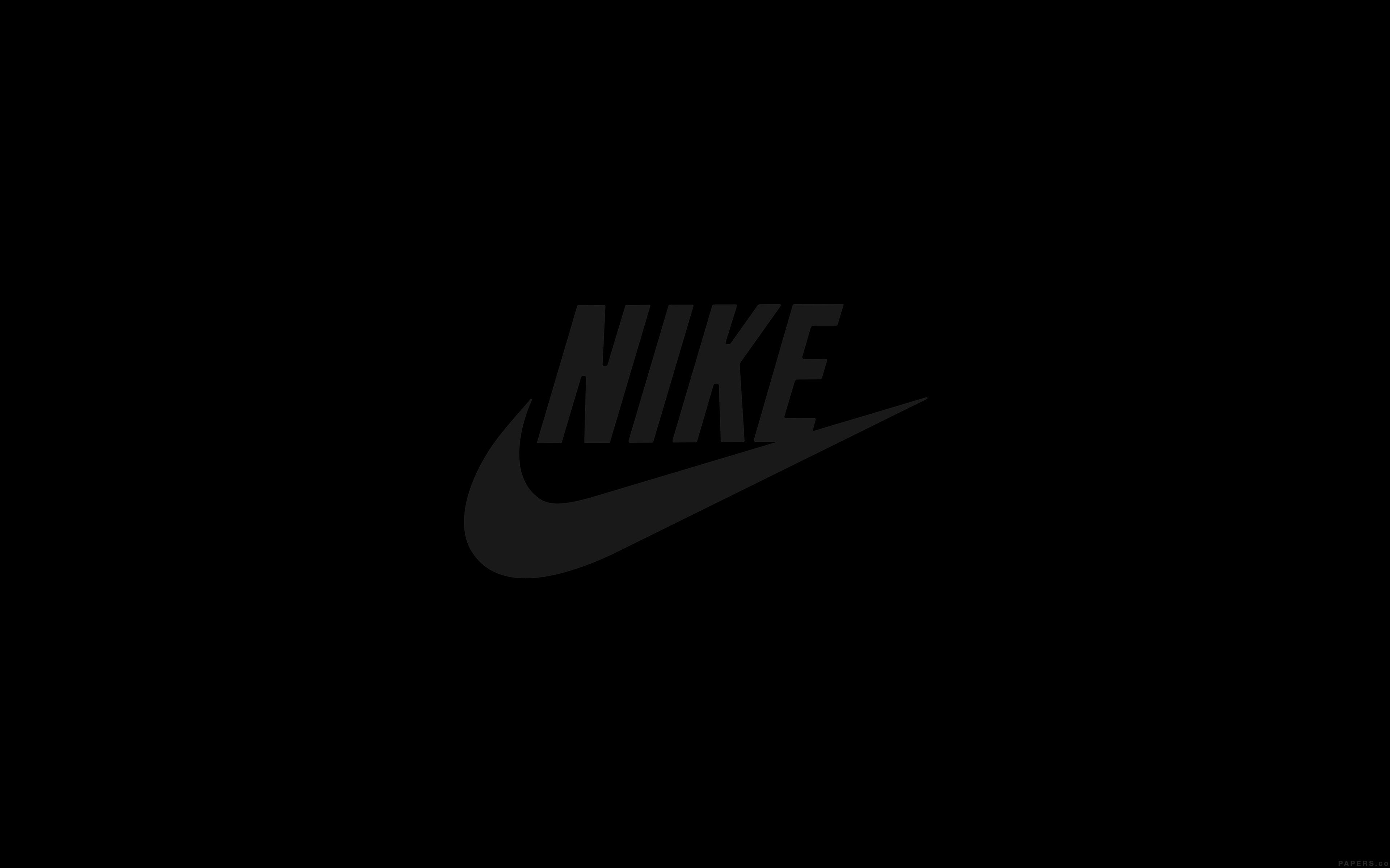 3840x2400 Nike Logo Sports Art Minimal Simple Dark, Desktop