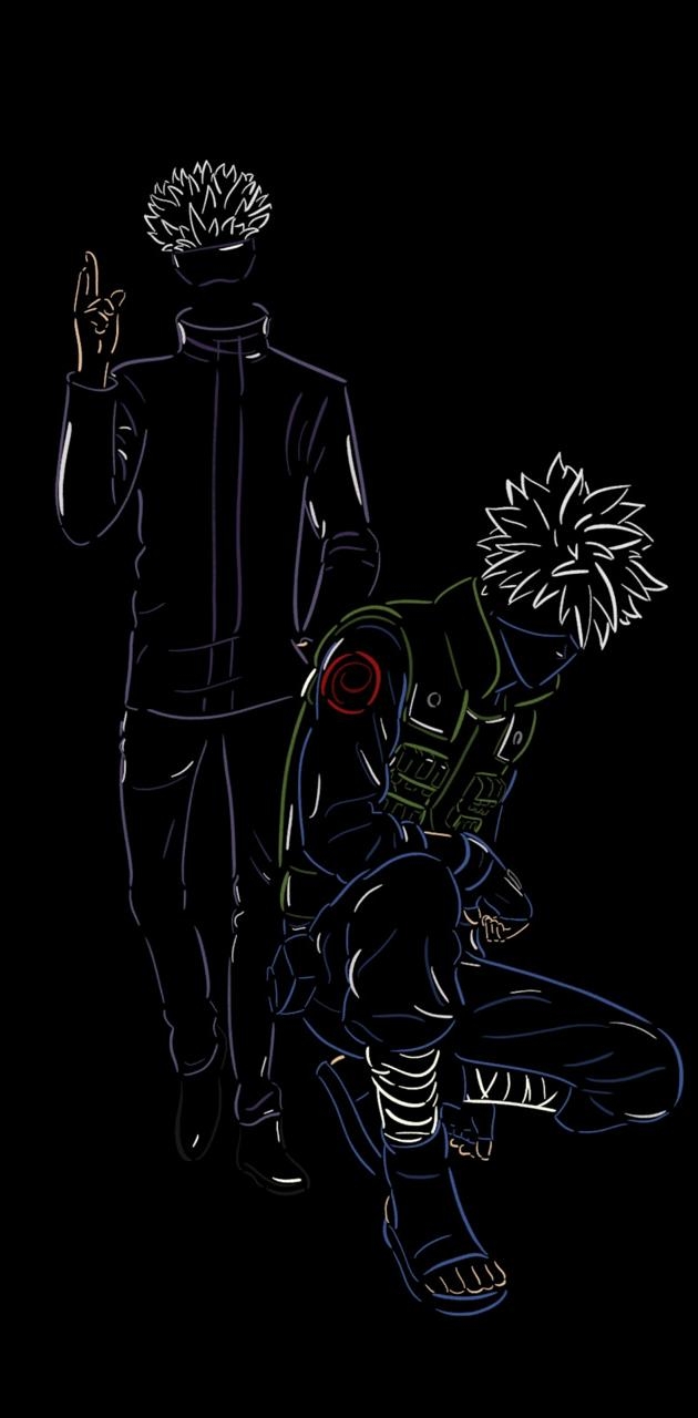 630x1280 Kakashi and gojo wallpaper, Phone