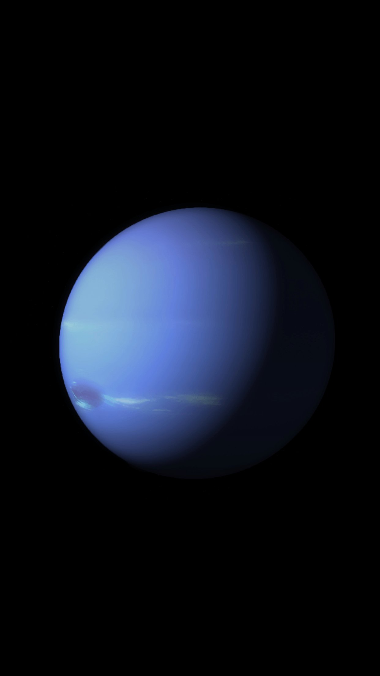 1250x2210 Neptune is part of the new planet themed iOS 9 wallpaper, Phone