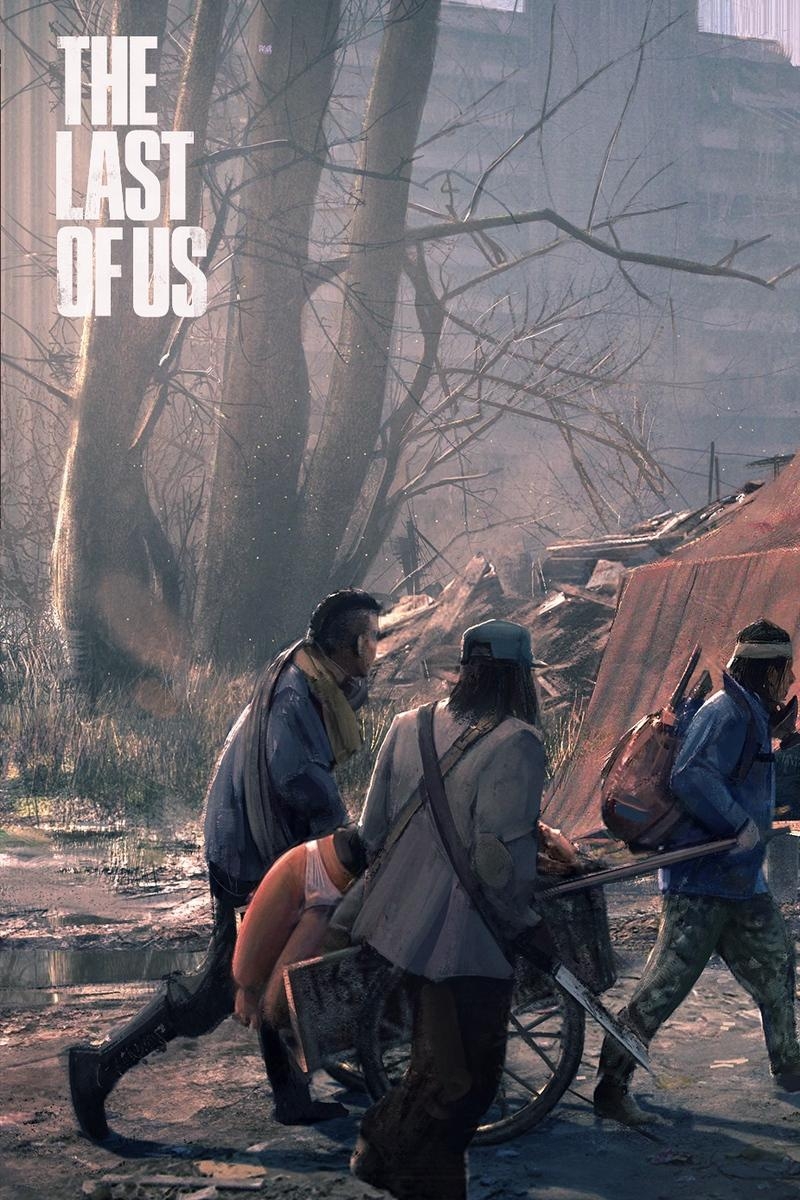 800x1200 Download wallpaper  the last of us, city, doomsday, Phone