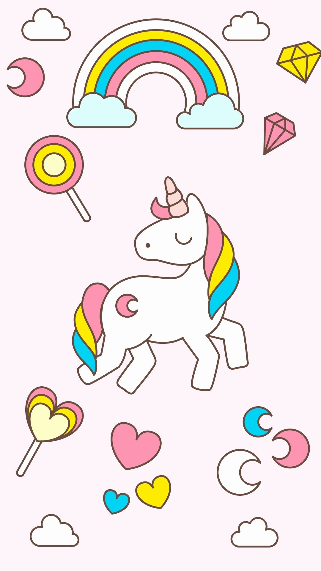 1080x1920 Kawaii Unicorn Wallpaper Best Of Unicorns Wallpaper 58 Image This, Phone