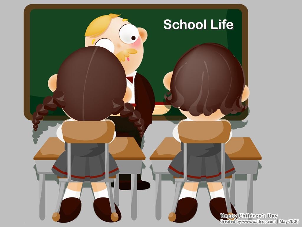 1030x770 Vector Illustration for Children's Day, Children School Life, Desktop