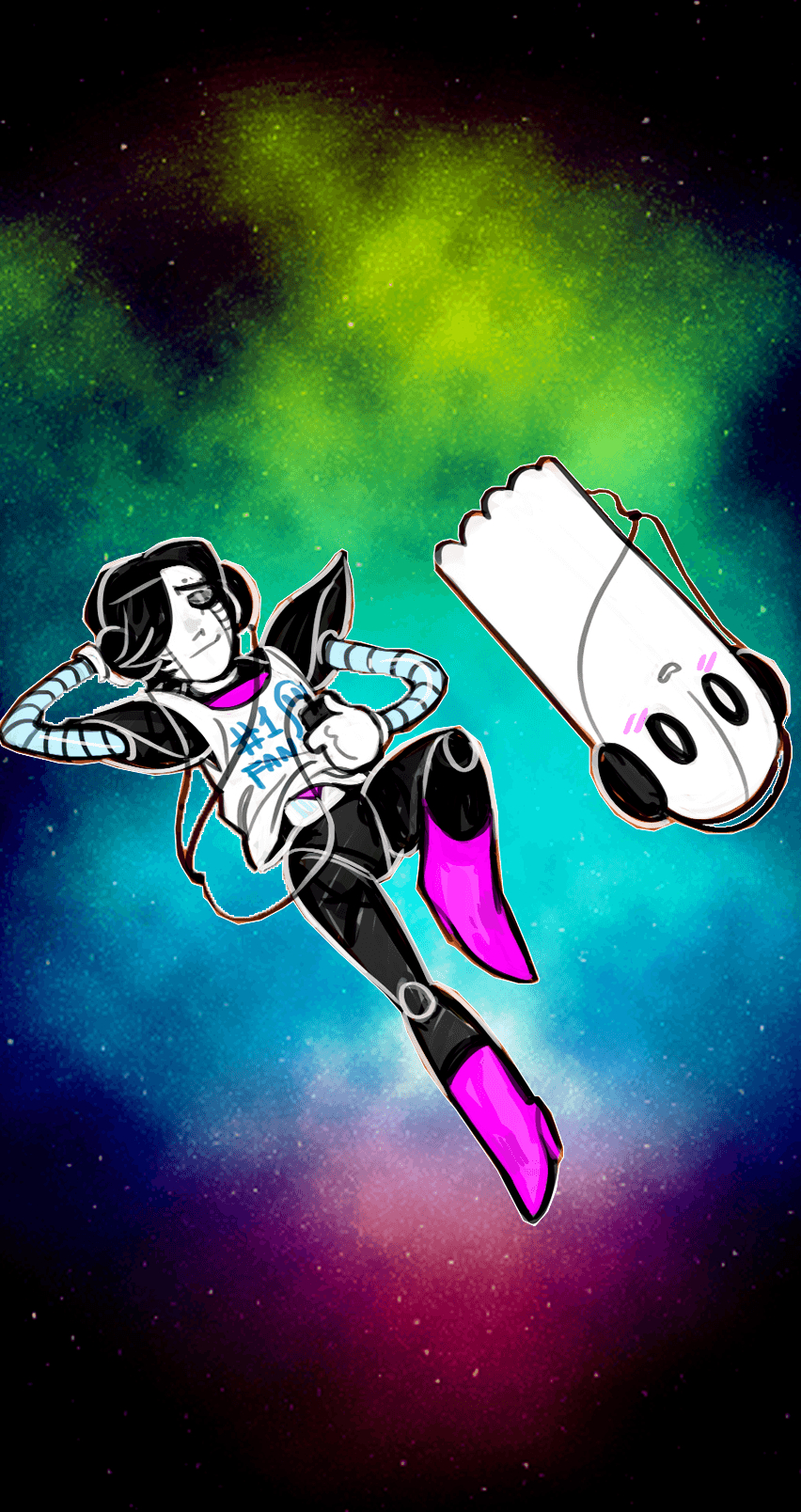 860x1610 UNDERTALE // Mettaton (+ Frisk & Napstablook) mobile wallpaper 852, Phone