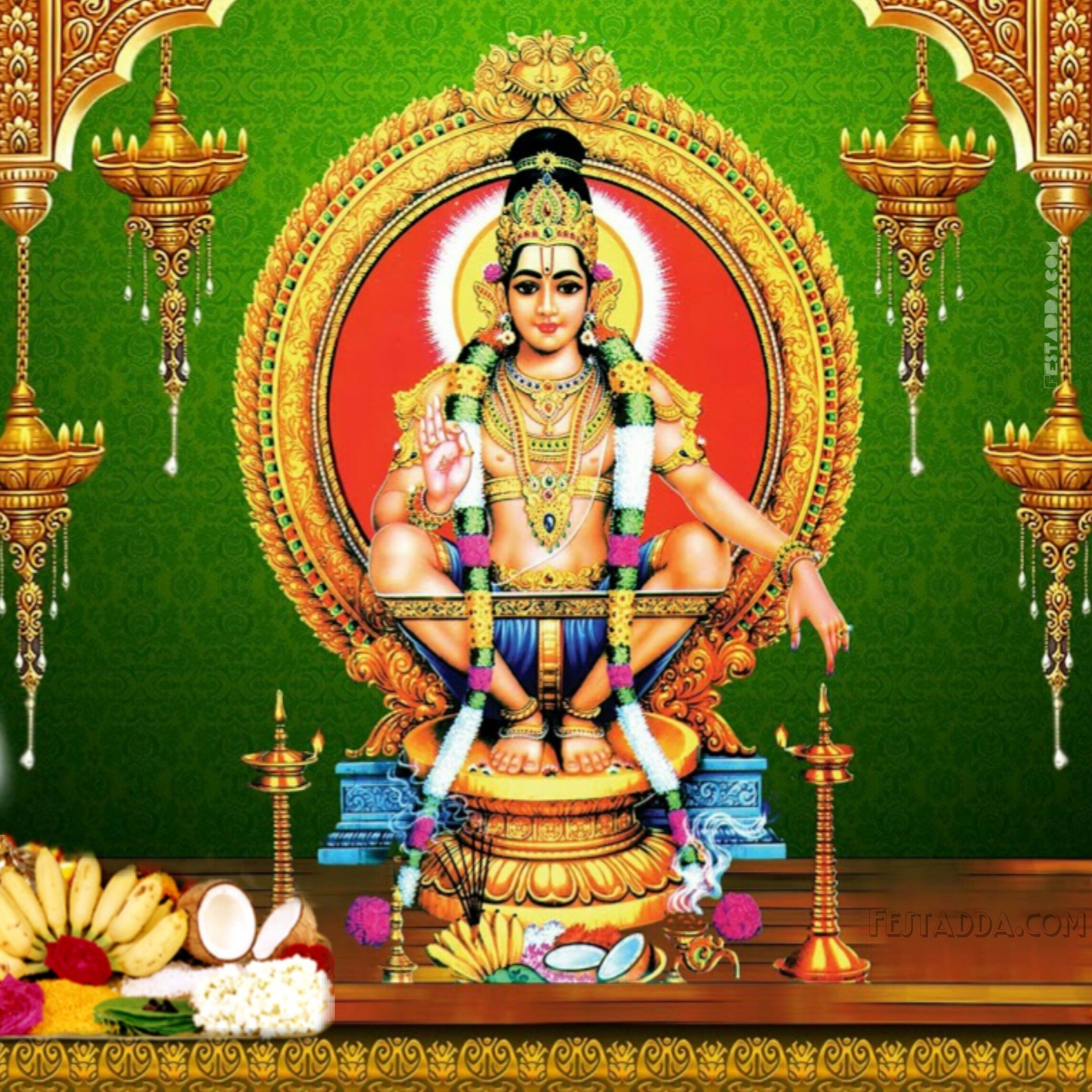 2290x2290 Ayyappan Photo HD Download. Wallpaper image hd, God picture, Hindu worship, Phone