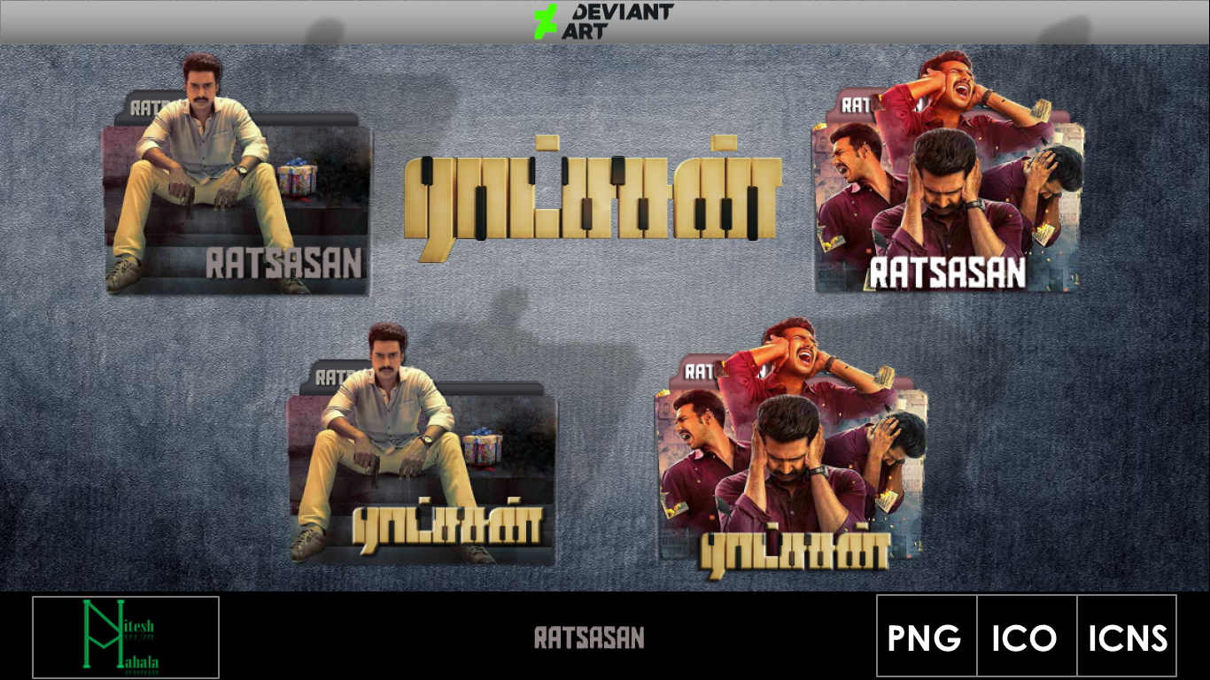 1370x770 Ratsasan (2018) Movie Folder Icon, Desktop