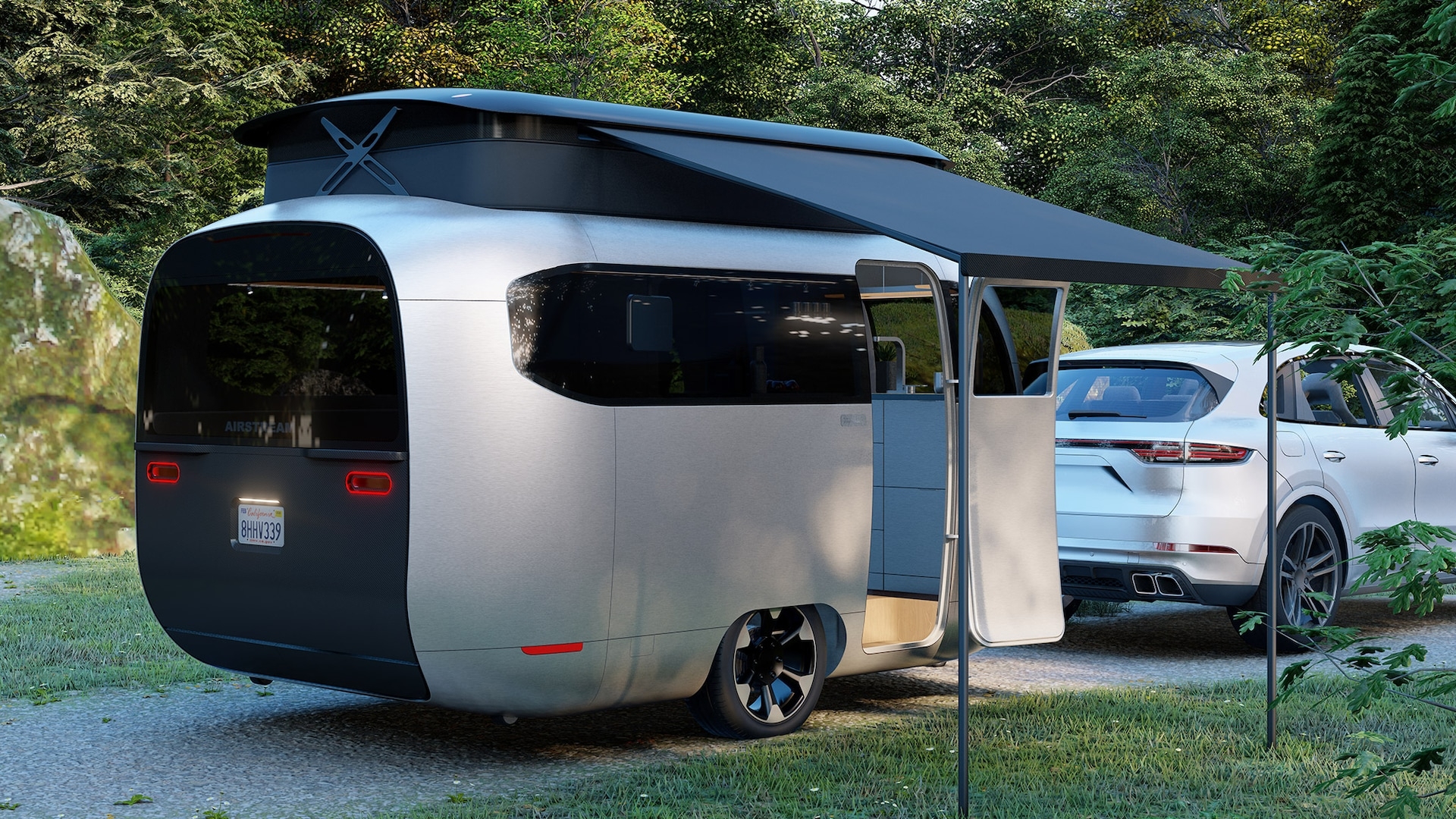 1920x1080 Modern Airstream Concept Ditches Rivets For Air Ride And A Pop Up Top, Desktop