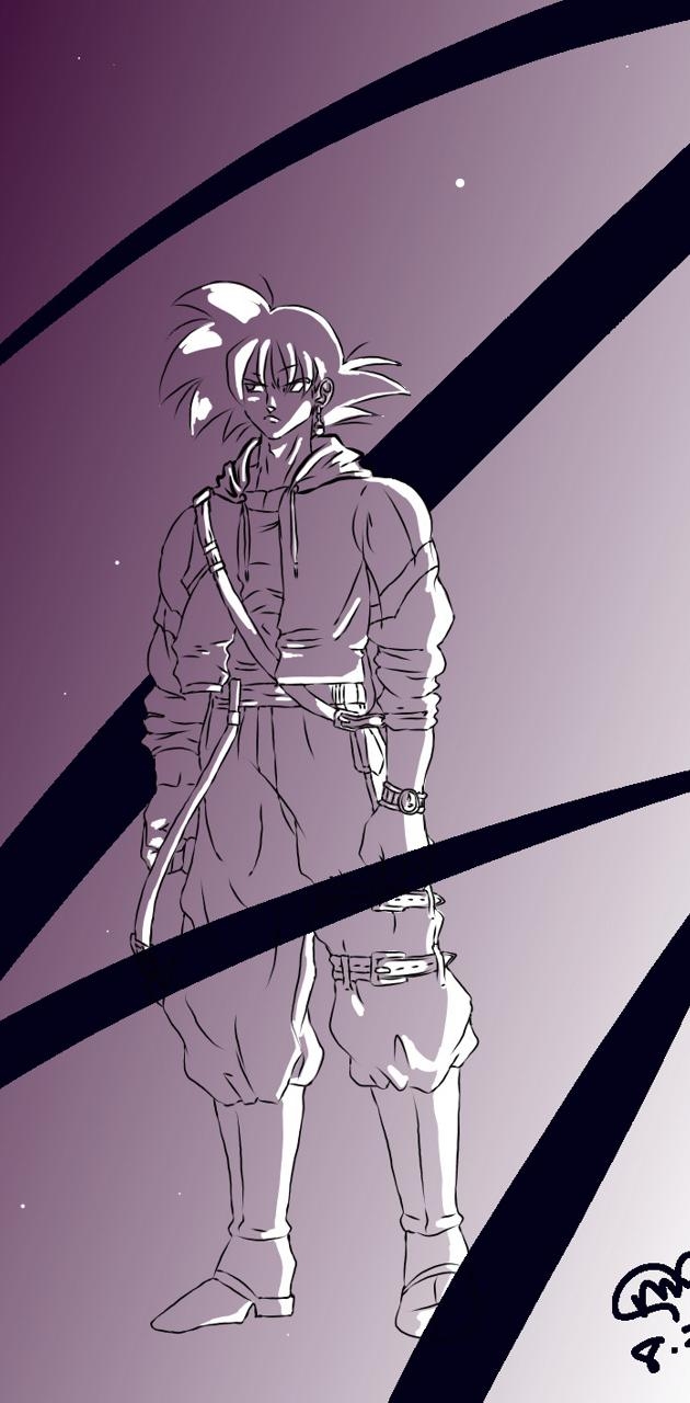 630x1280 Goku black with drip wallpaper, Phone