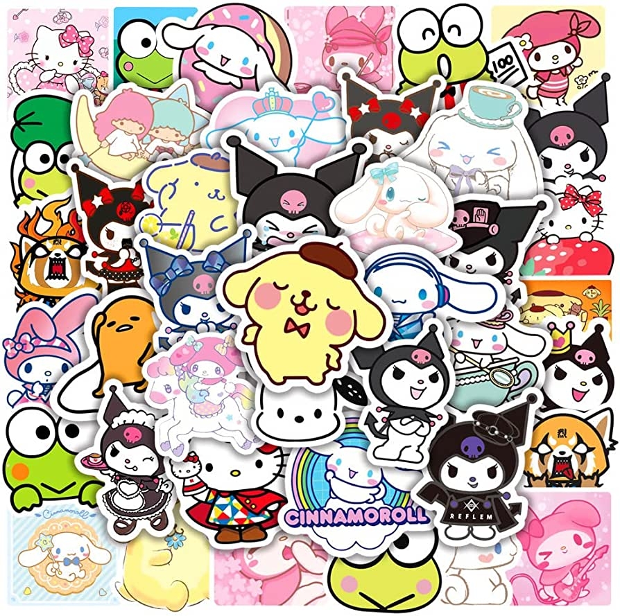 900x890 My Melody and Kuromi Stickers, 50 Pcs Cute Kawaii Mixed Stickers for Water Bottles , Hello Kitty Kitty Stickers Cinnamoroll Pompompurin Keroppi Pochaco Kawaii Stickers for Kids Teens Girls (Kawaii Sticker), Desktop