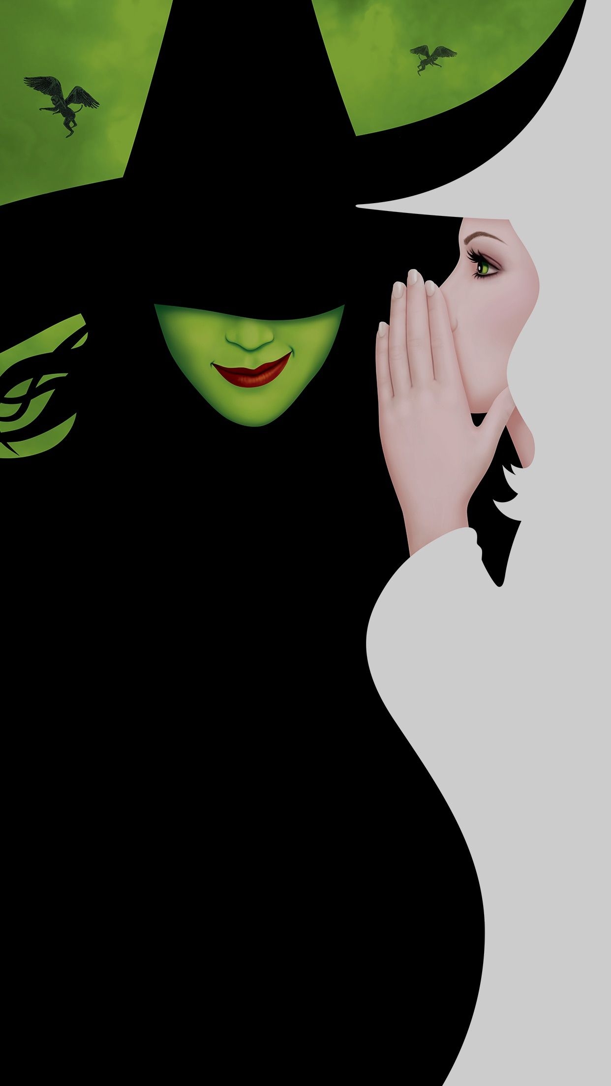 1250x2210 Wicked Broadway Wallpaper Free Wicked Broadway Background, Phone