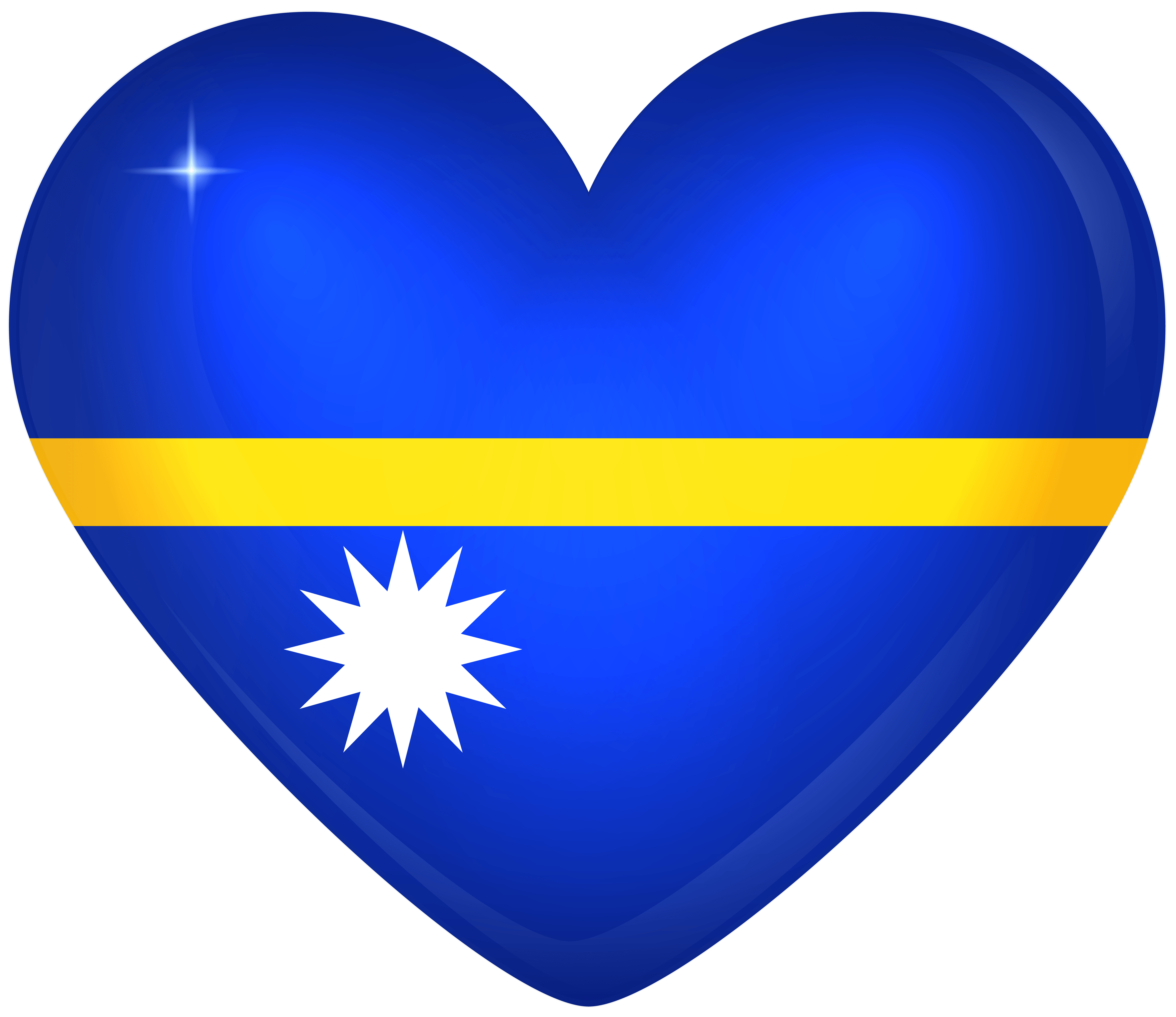 6000x5190 Nauru Large Heart Flag Quality Image, Desktop