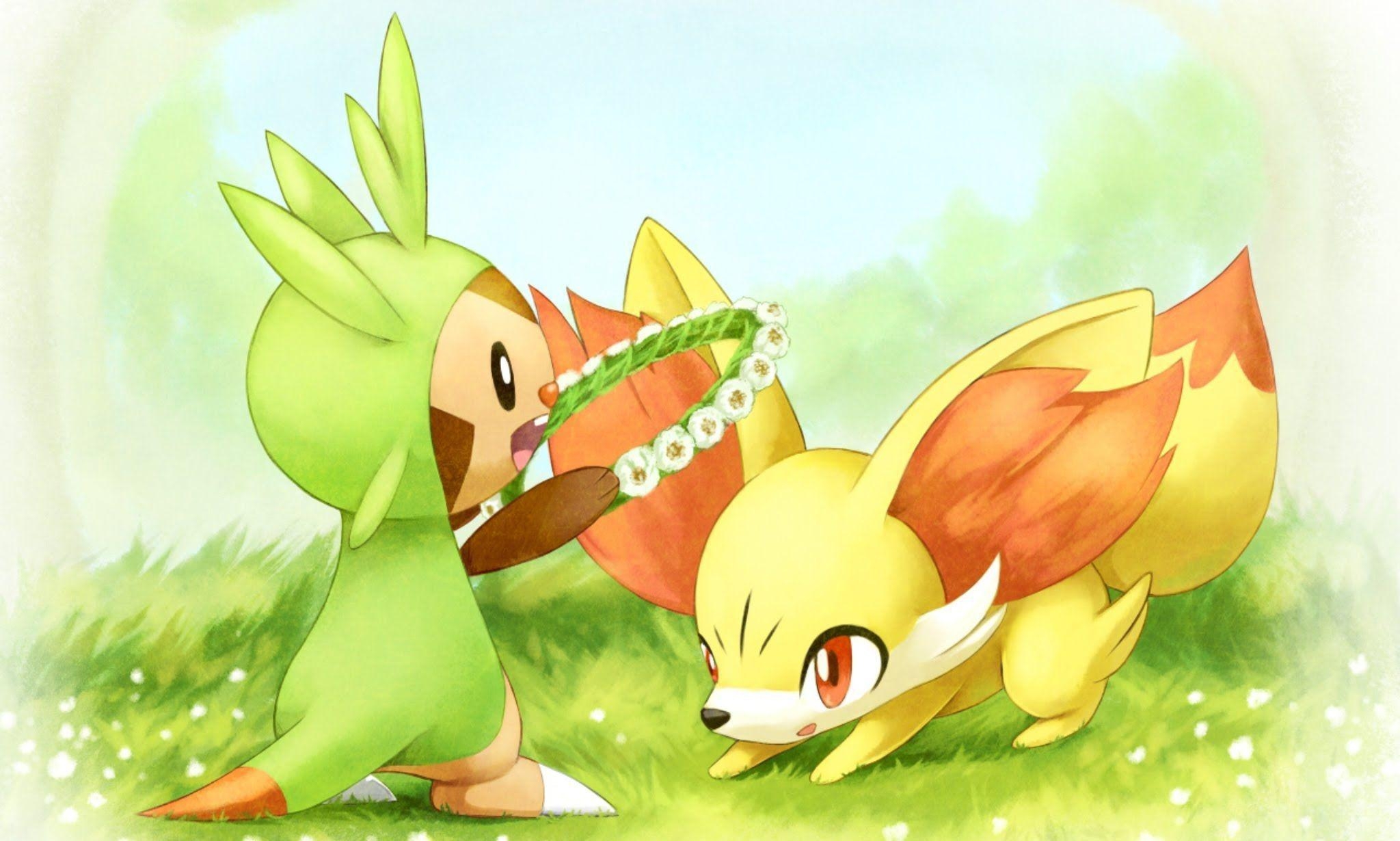 2050x1230 Fennekin Wallpaper Image Photo Picture Background, Desktop