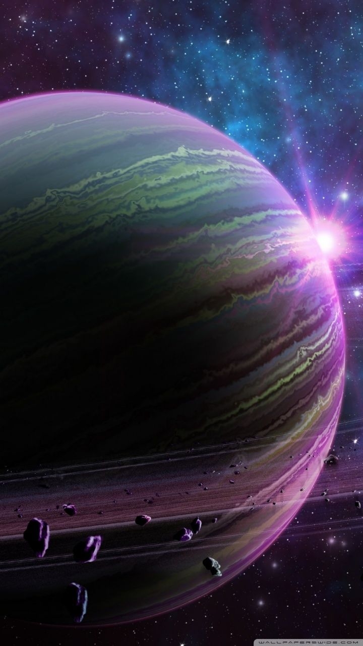 720x1280 Purple Planet Ultra HD Desktop Background Wallpaper for 4K UHD TV, Phone