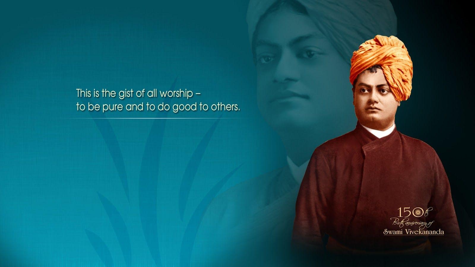 1600x900 Swami Vivekananda HD Wallpaper Download. Positive, Desktop