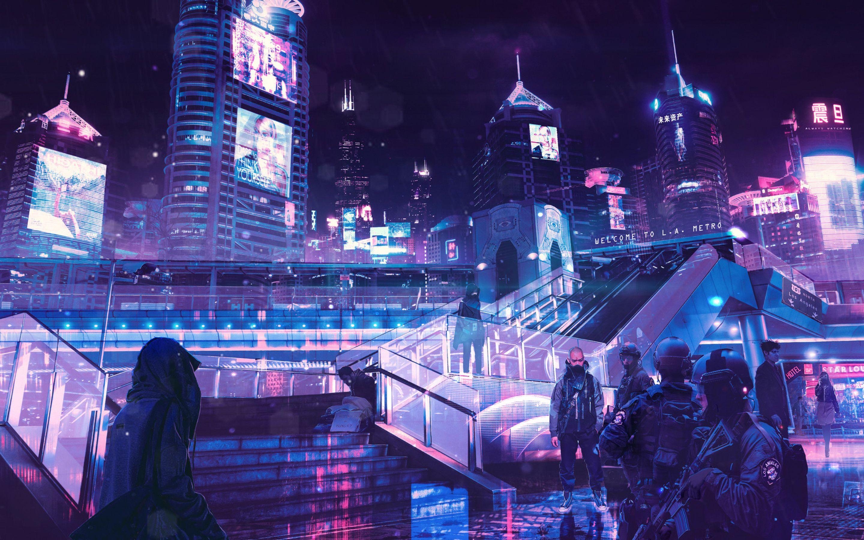 2880x1800 Cyberpunk Aesthetic Wallpaper Free Cyberpunk Aesthetic Background, Desktop