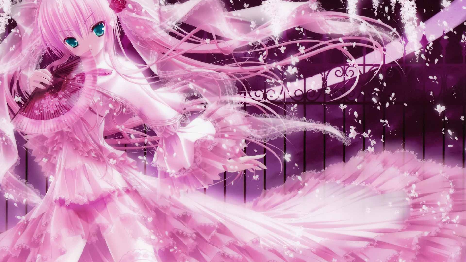 1920x1080 Pink Fairy Wallpaper, Desktop