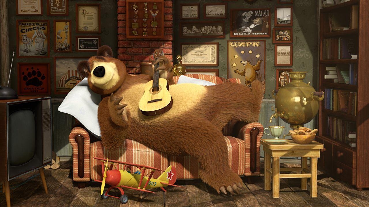 1280x720 Masha and the Bear wallpaper picture download, Desktop