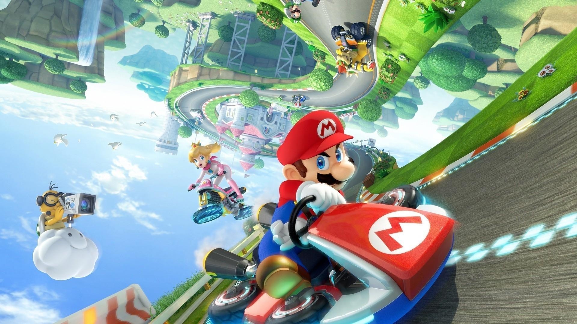 1920x1080 Kart, Super Mario, Princess Peach, Bowser, Mario Kart, Nintendo, Desktop