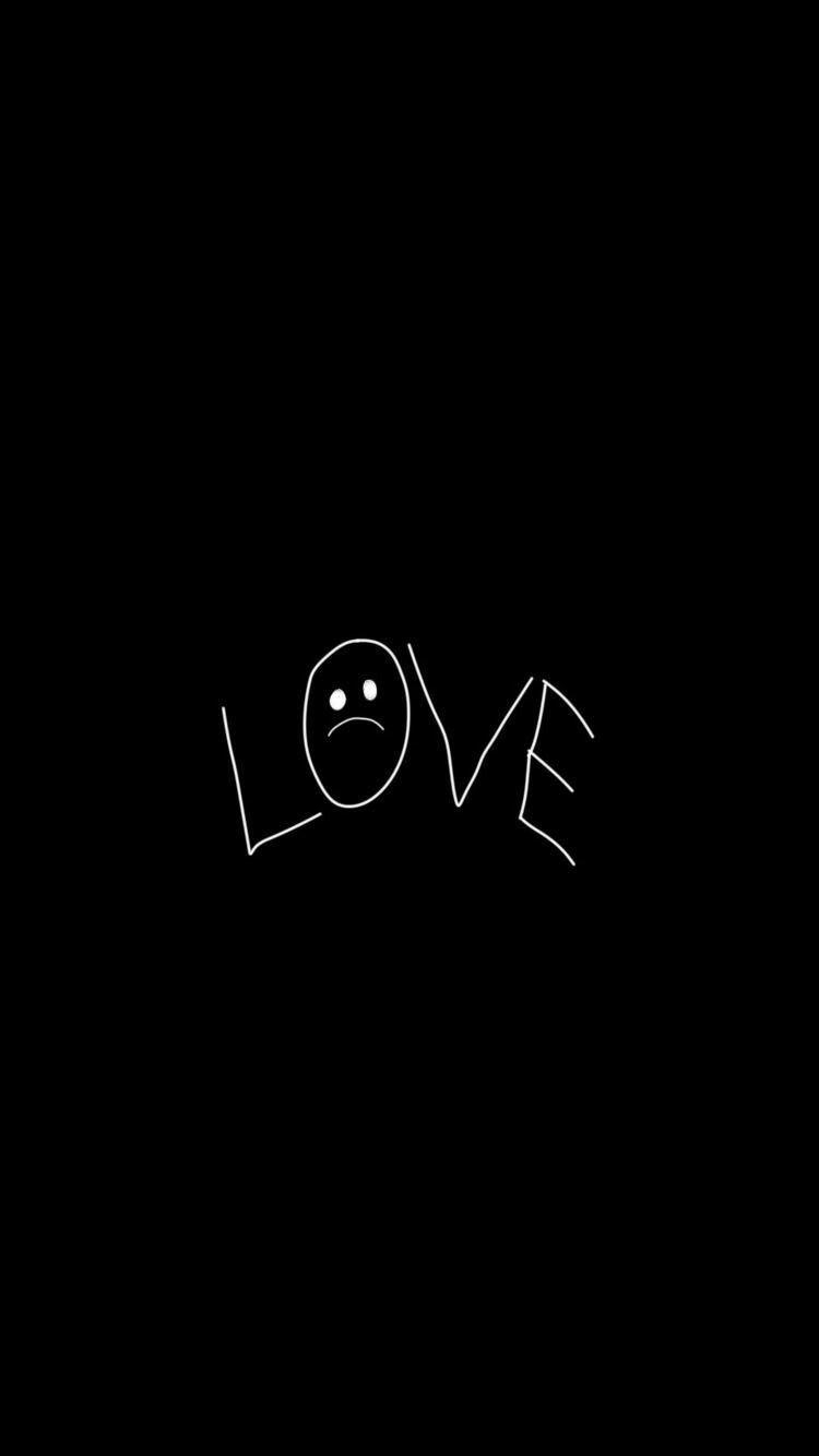 750x1340 lil peep love #lilpeep #riplilpeep #wallpaper #blackandwhite #love, Phone