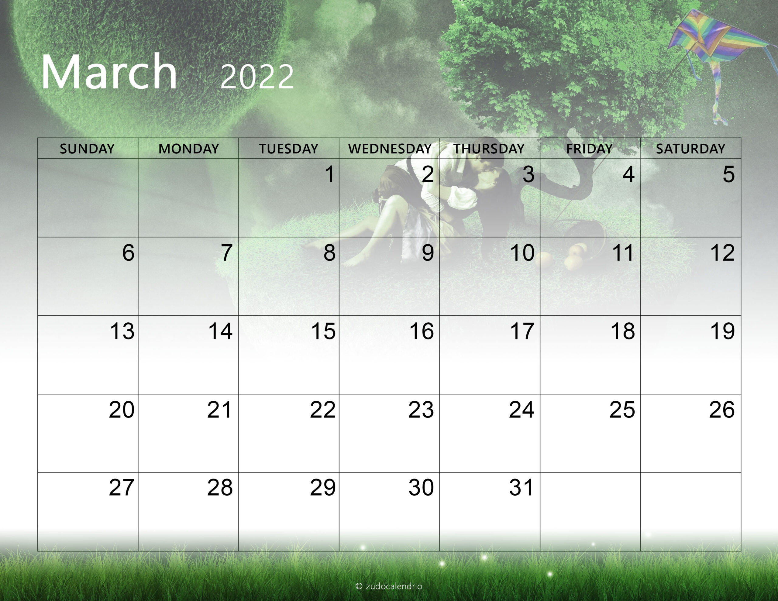 2560x1980 Free Cute March 2022 Calendar, Desktop