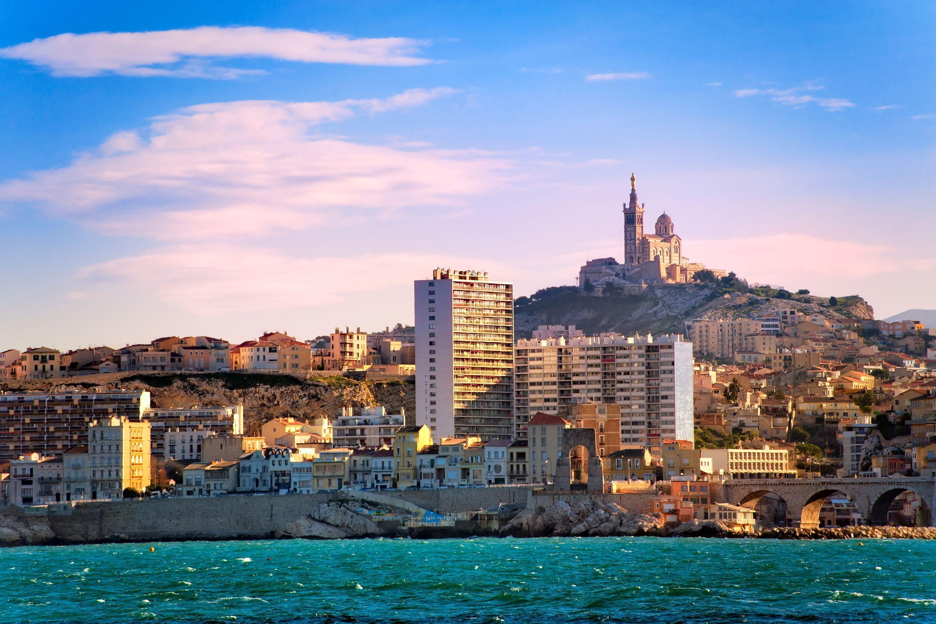 3000x2000 Photos Marseille Palace France Sea Cities Building, Desktop