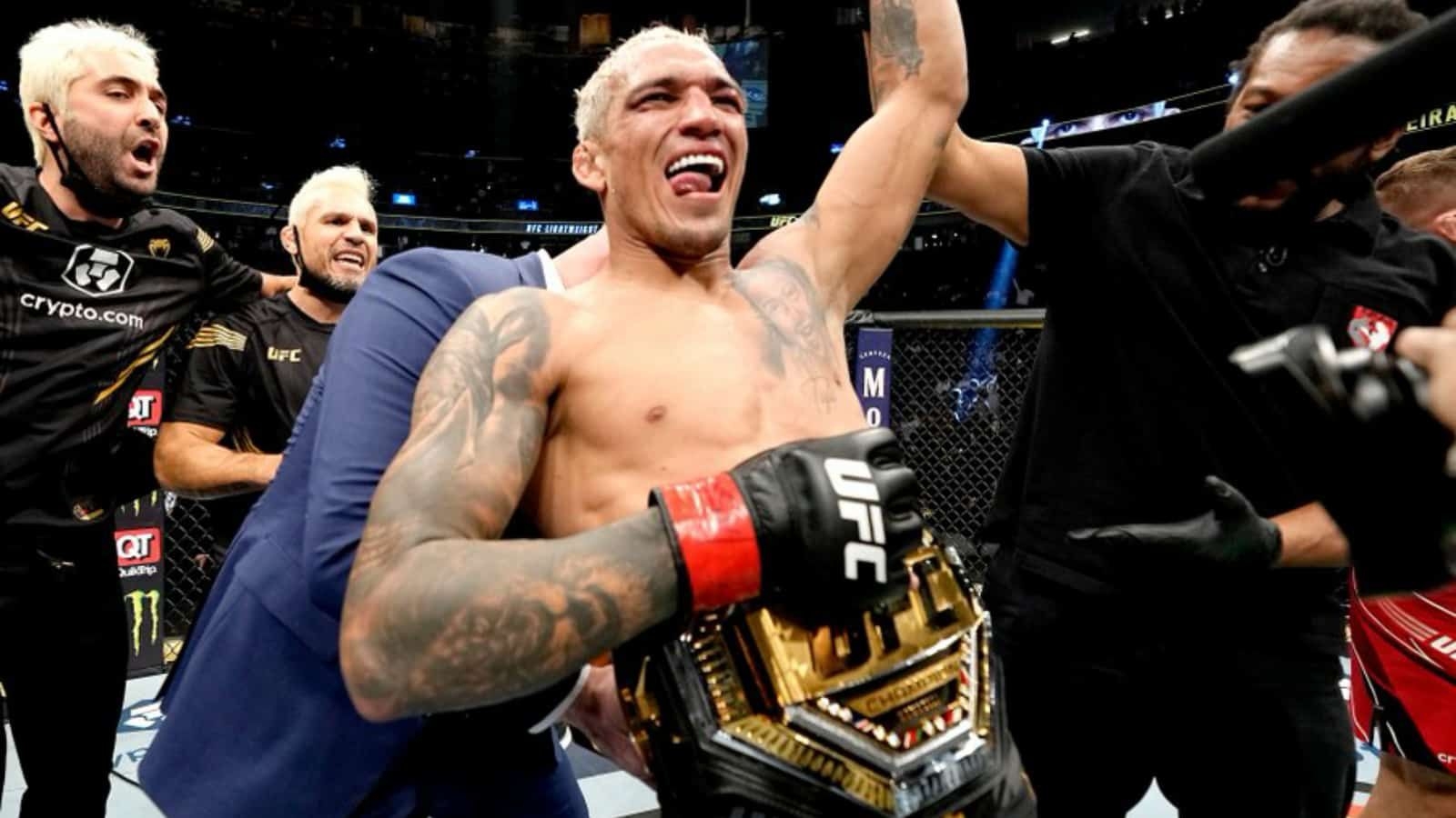 1600x900 Khabib Nurmagomedov, Nate Diaz, and Tony Ferguson: Twitter reacts as Charles Oliveira makes his first title defense against Dustin Poirier at UFC 269 FirstSportz, Desktop