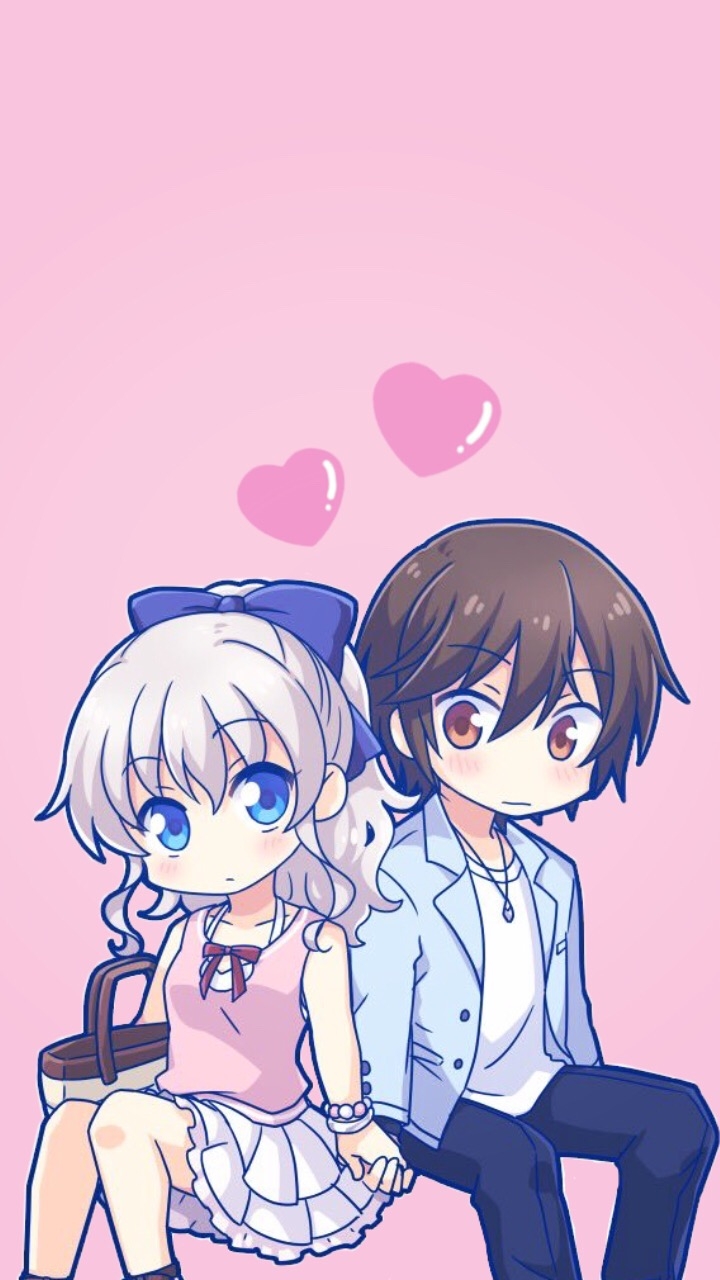 720x1280 Anime Chibi Couple Blue HD Wallpaper, Phone