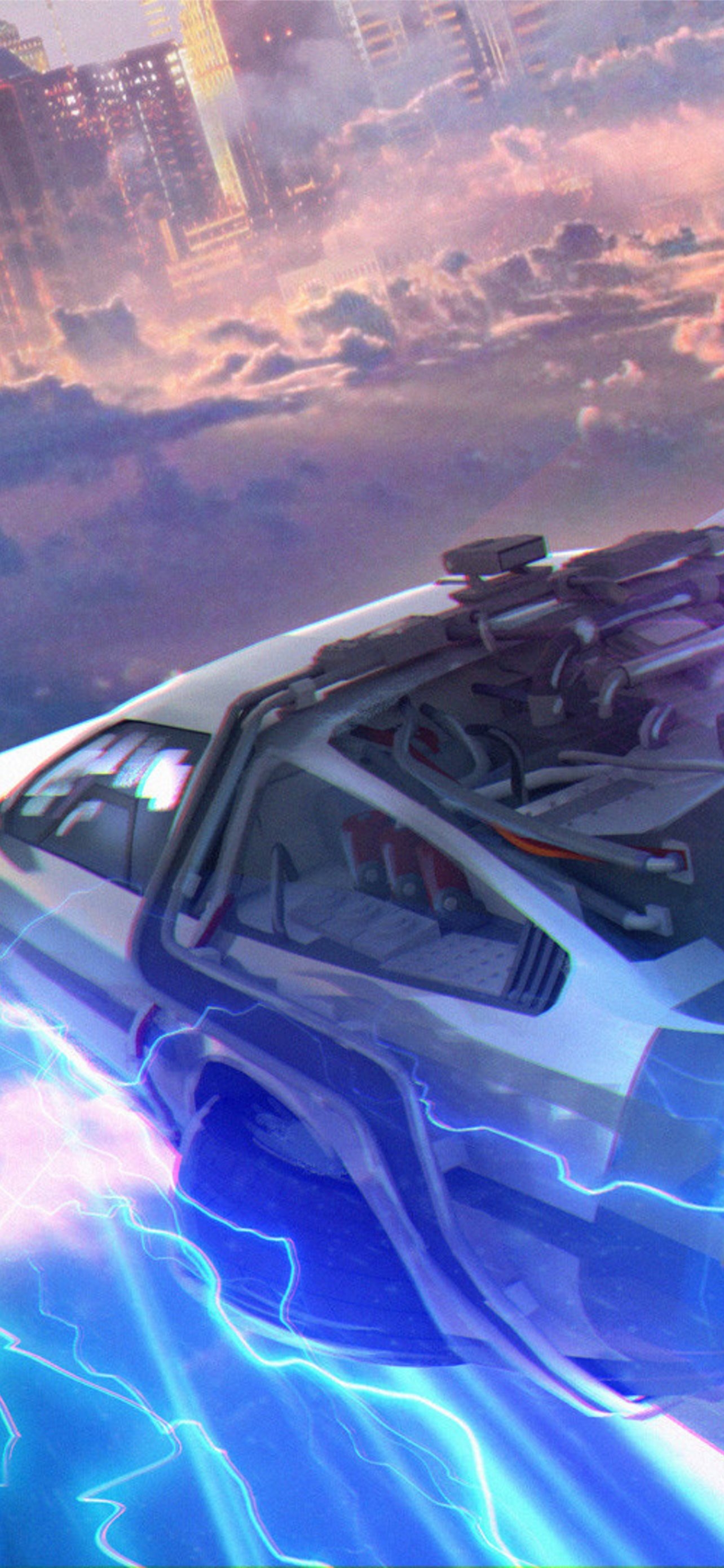 1290x2780 Delorean Back To The Future iPhone Wallpaper Free Download, Phone