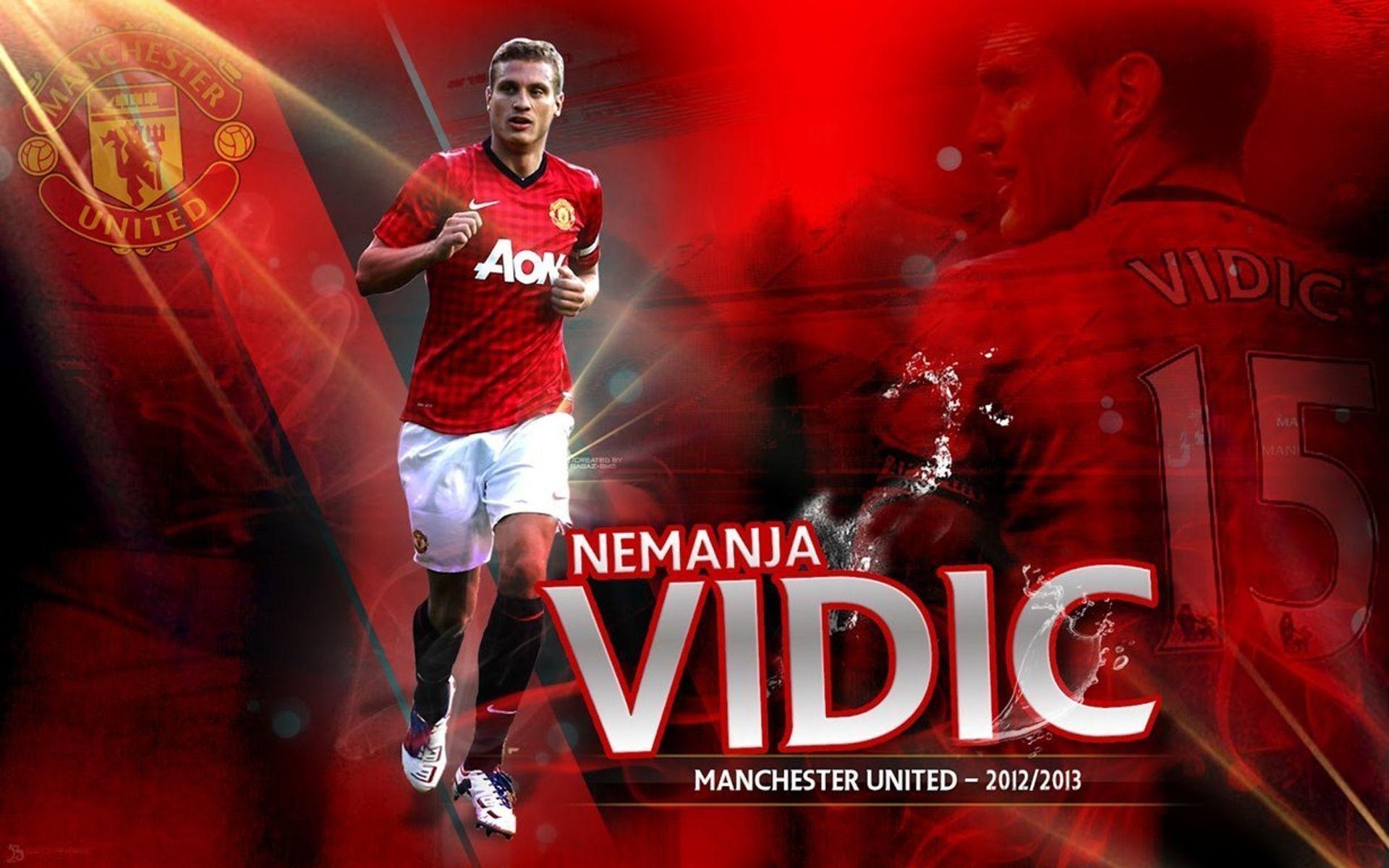 1920x1200 The best player of Manchester United Nemanja Vidic wallpaper, Desktop