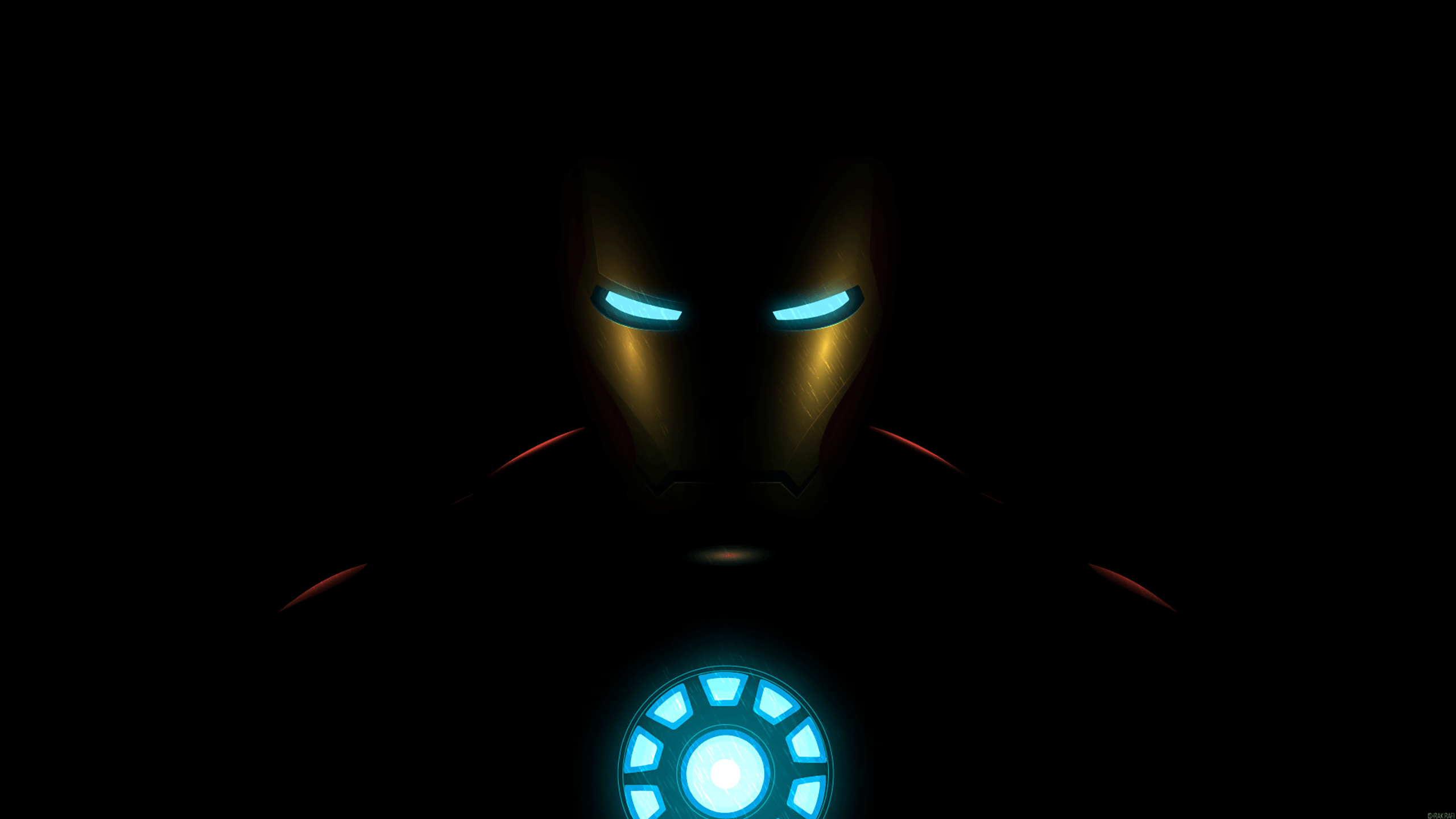 2560x1440 Iron Man Black Desktop Wallpaper Free Iron Man Black, Desktop