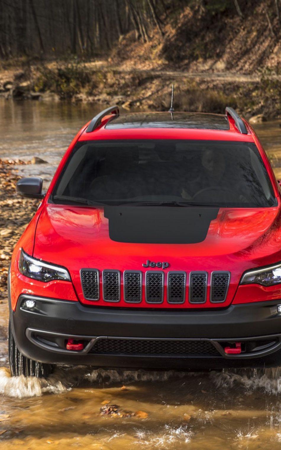 950x1520 Download Red Jeep Cherokee Trailhawk Free Pure 4K Ultra HD Mobile, Phone