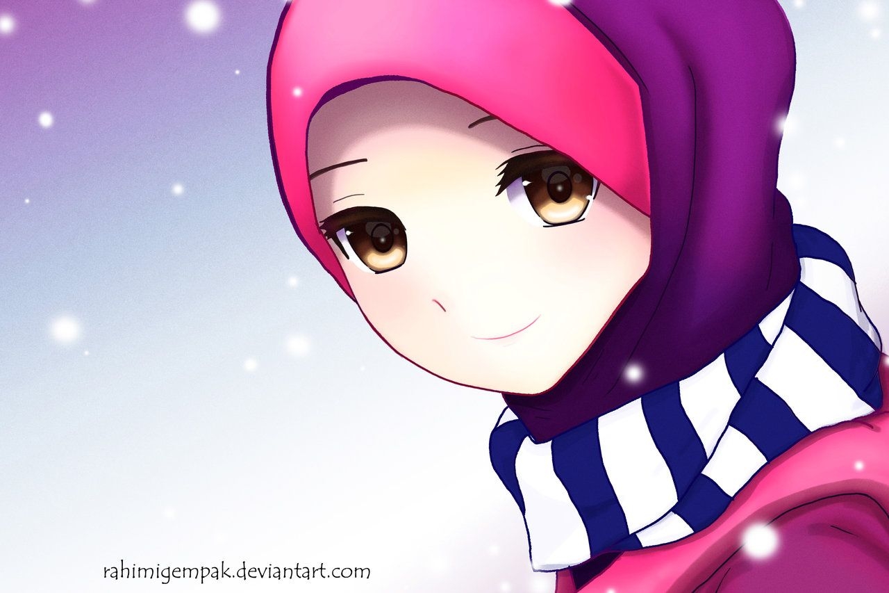 1280x860 Wallpaper Muslimah Cartoon. Muslimah, Desktop